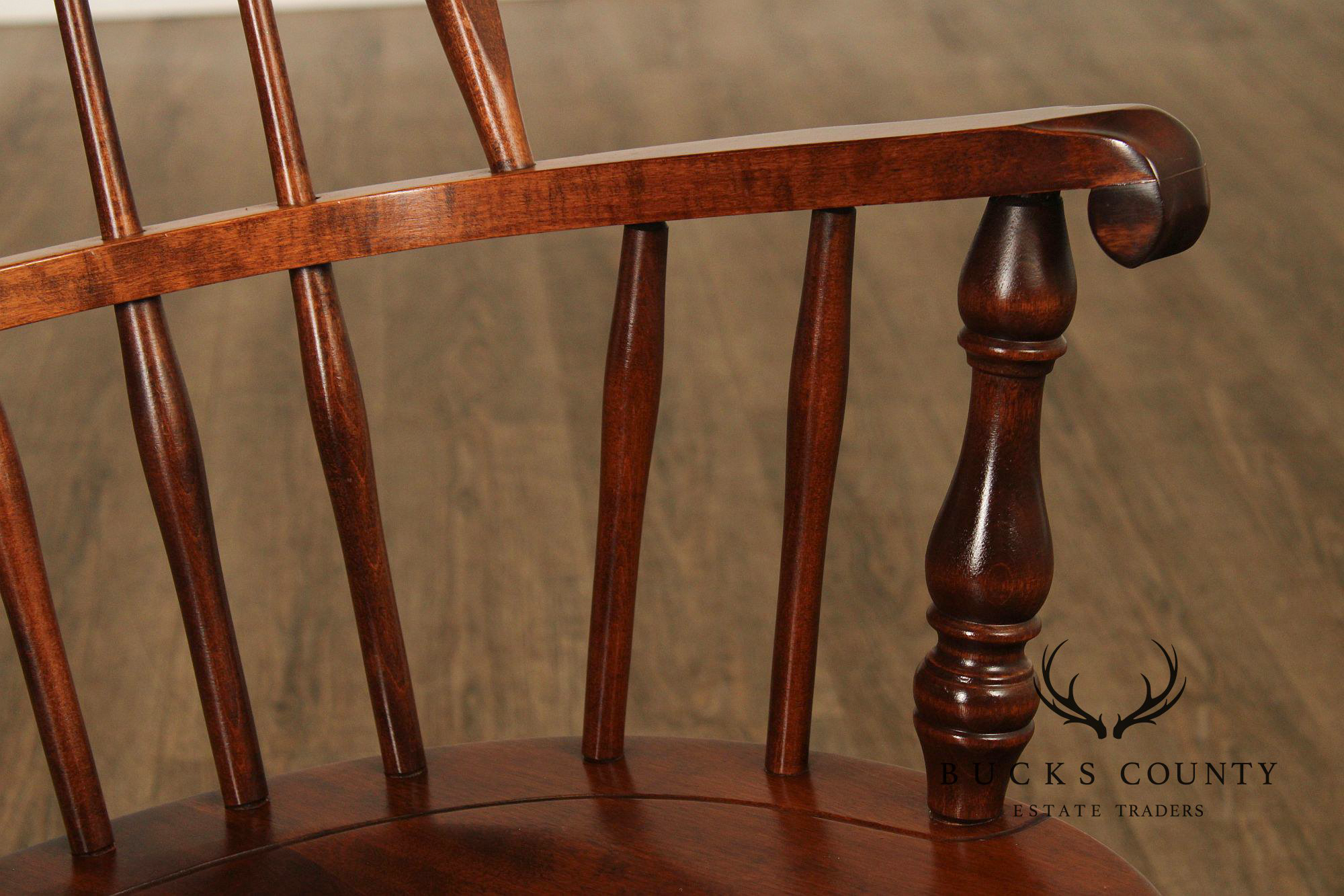 Nichols & Stone Pair of Maple  Windsor Armchairs
