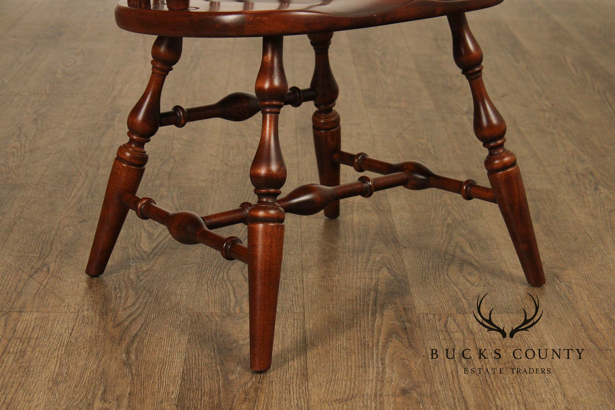 Nichols & Stone Pair of Maple  Windsor Armchairs