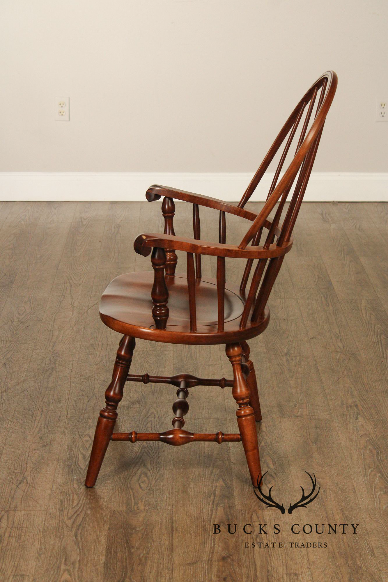 Nichols & Stone Pair of Maple  Windsor Armchairs
