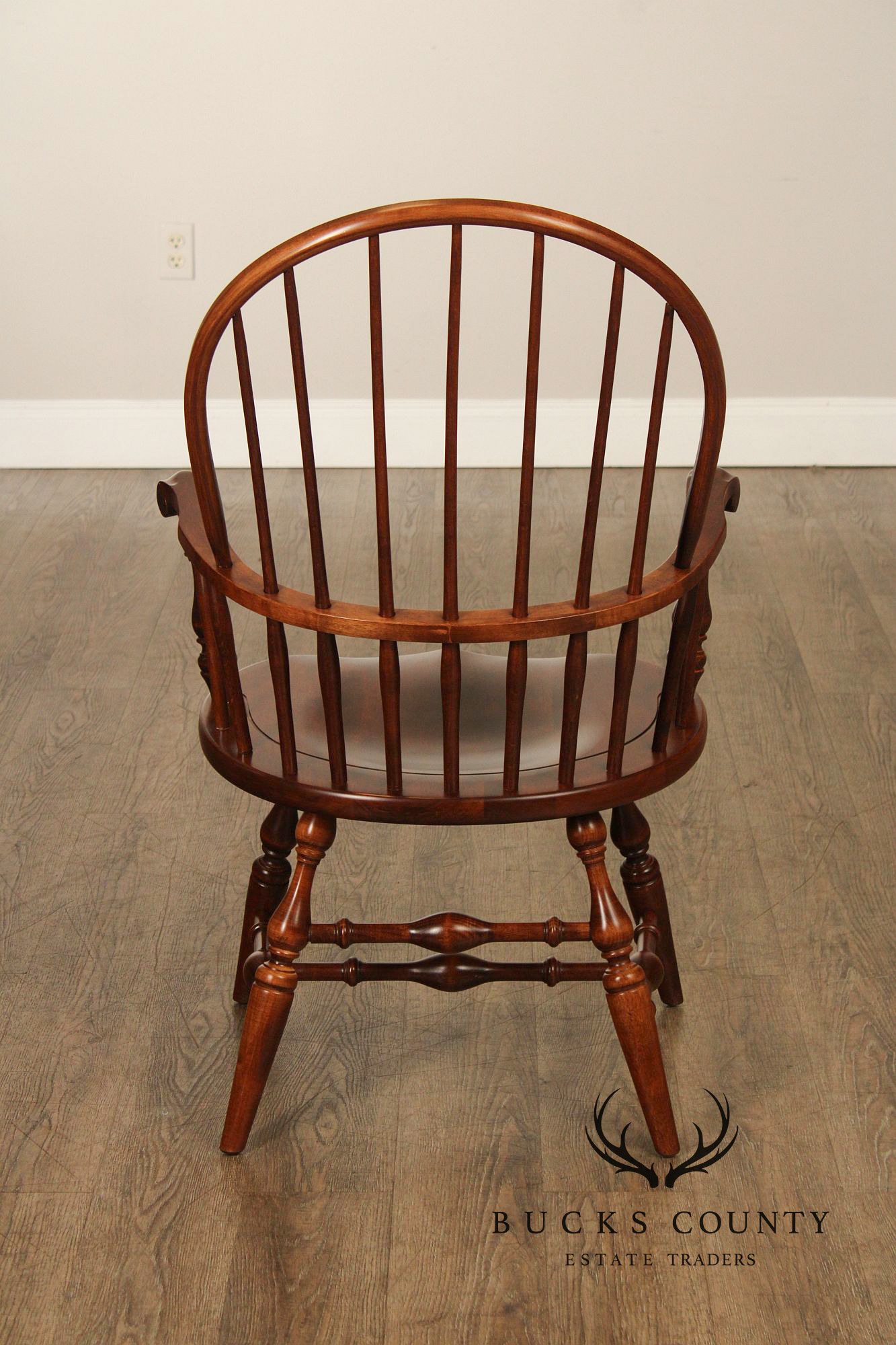 Nichols & Stone Pair of Maple  Windsor Armchairs