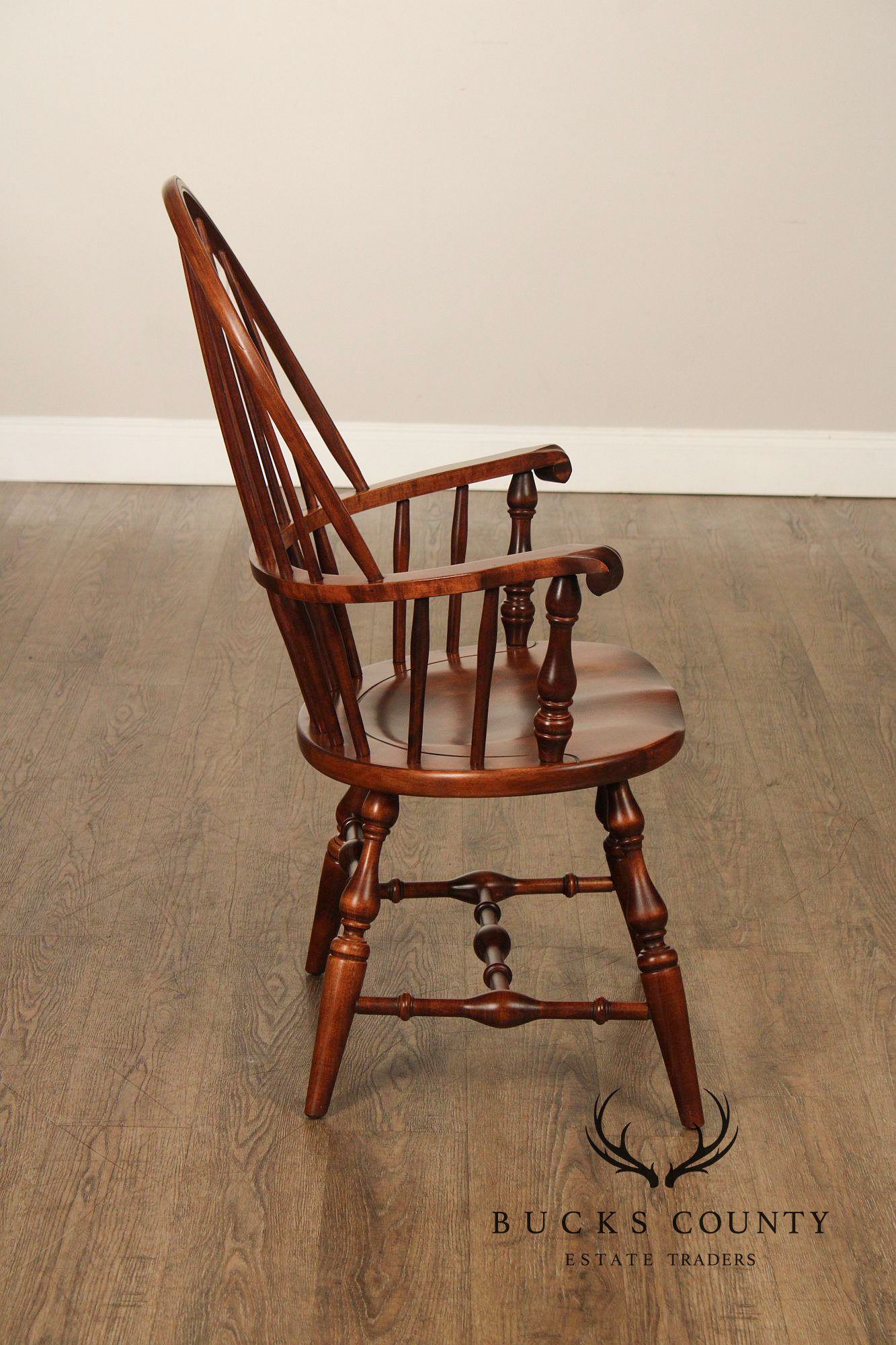 Nichols & Stone Pair of Maple  Windsor Armchairs