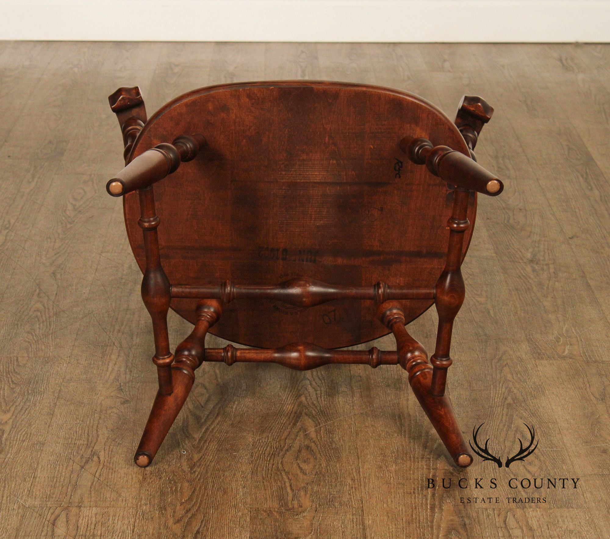 Nichols & Stone Pair of Maple  Windsor Armchairs