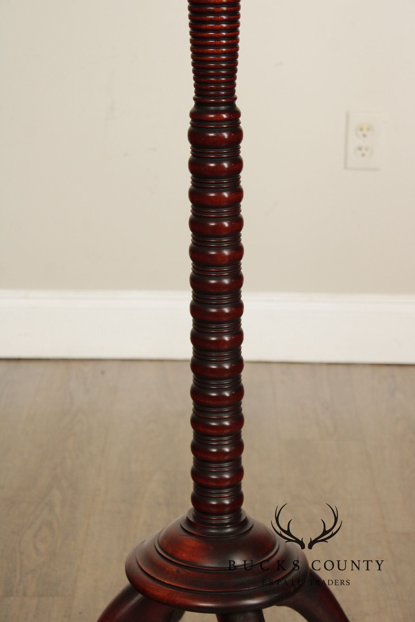 Antique Victorian Mahogany Carved  Hoof-Foot Coat Rack