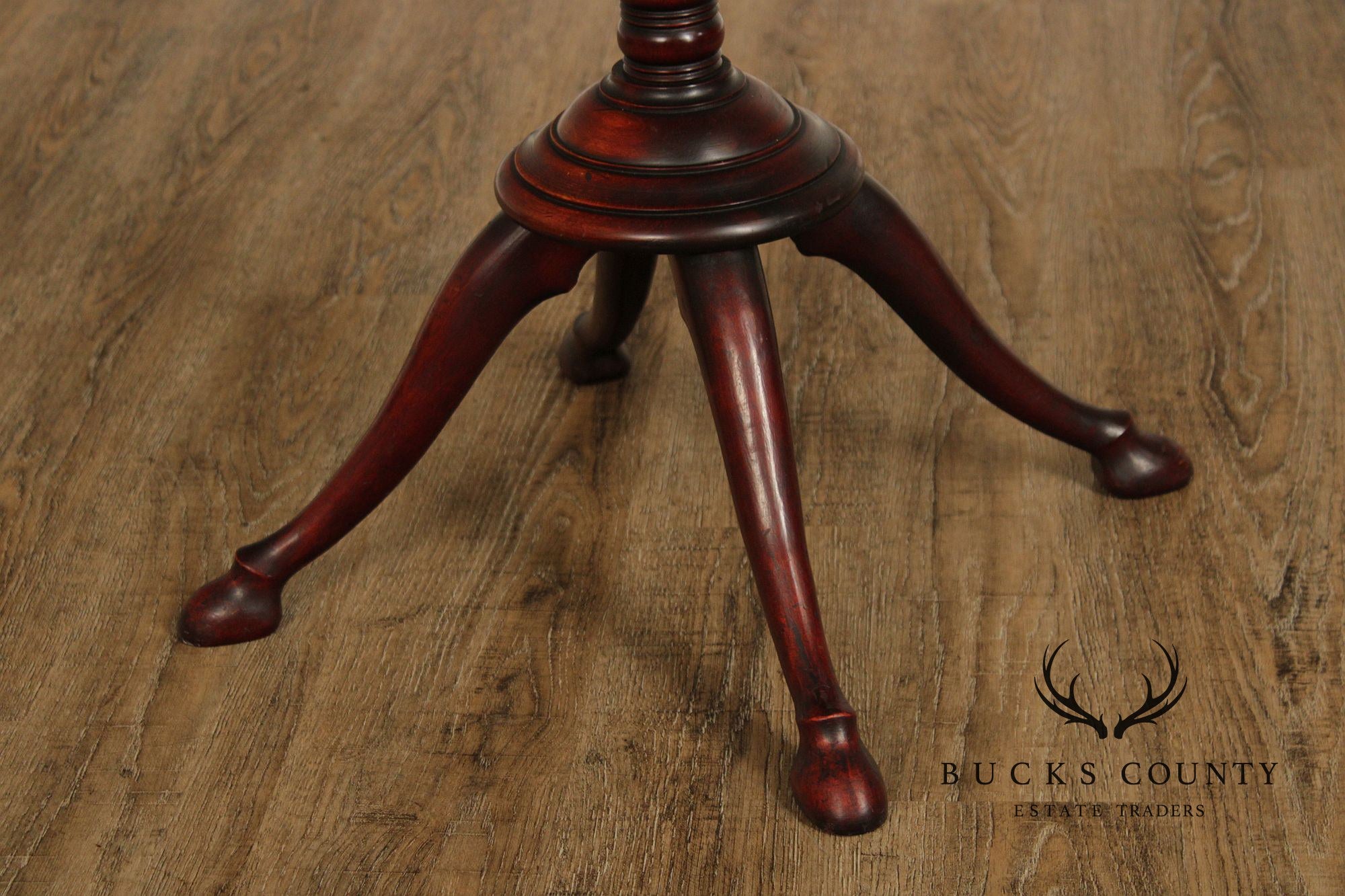 Antique Victorian Mahogany Carved  Hoof-Foot Coat Rack