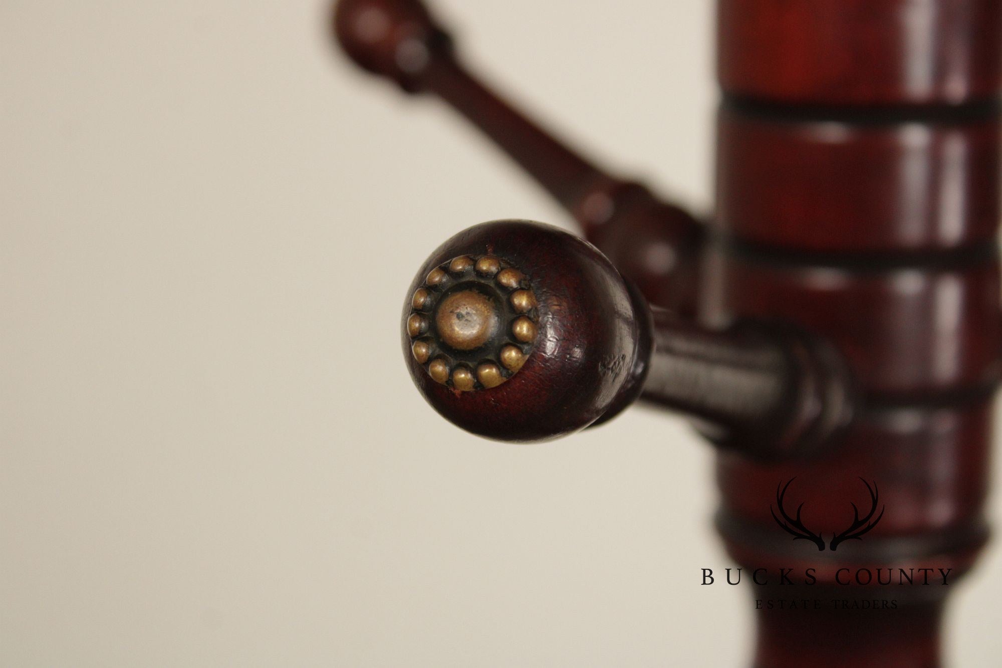 Antique Victorian Mahogany Carved  Hoof-Foot Coat Rack