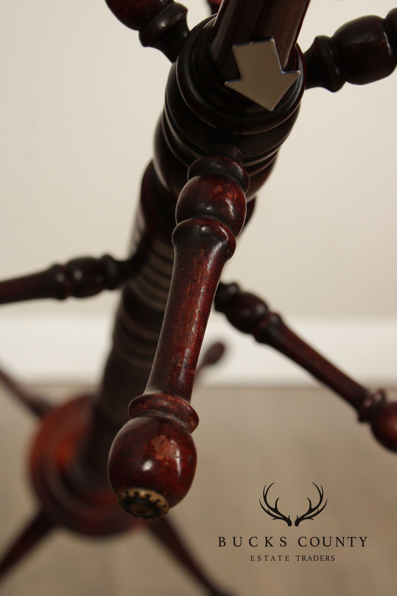 Antique Victorian Mahogany Carved  Hoof-Foot Coat Rack