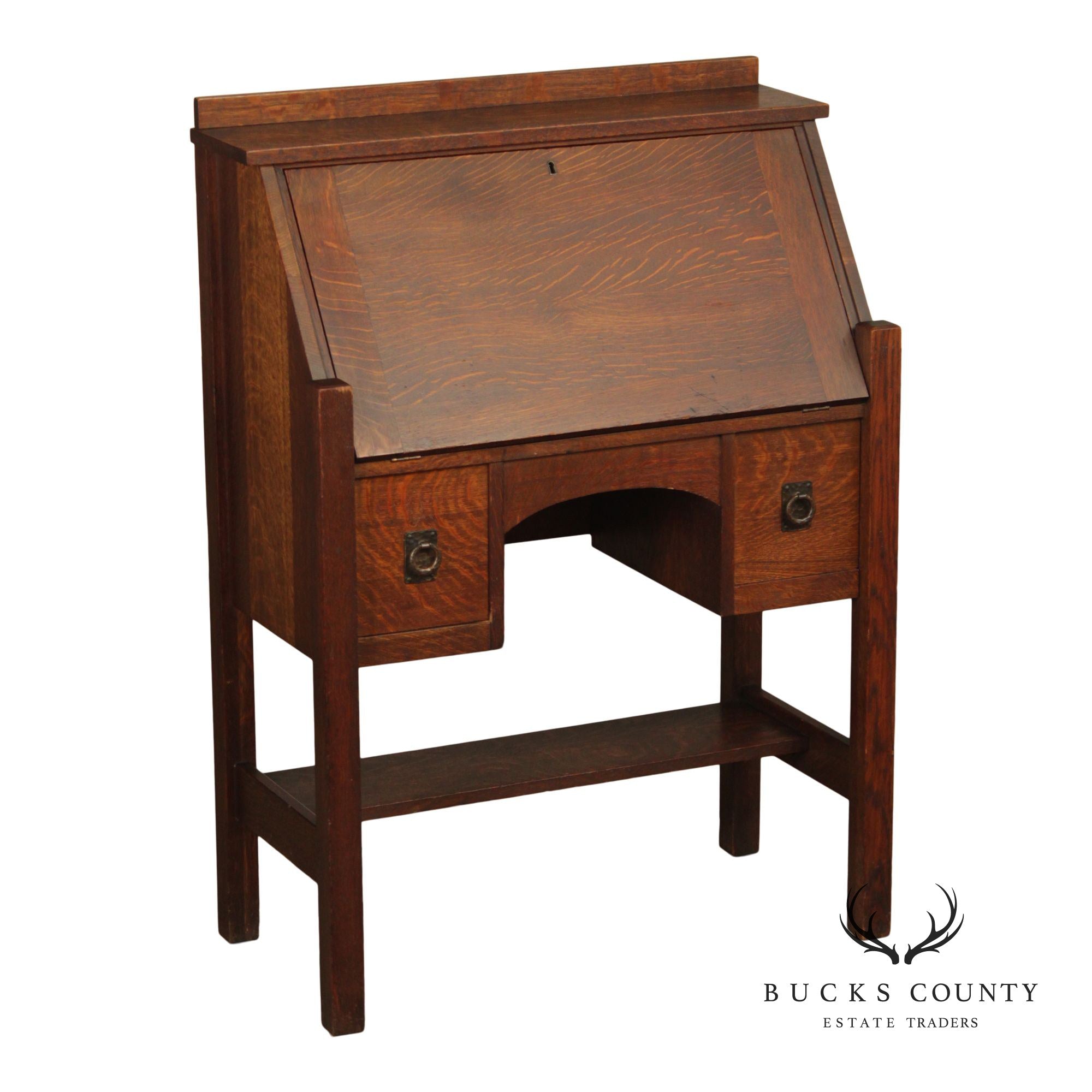 Lifetime Antique Mission Oak Drop Front Secretary Desk
