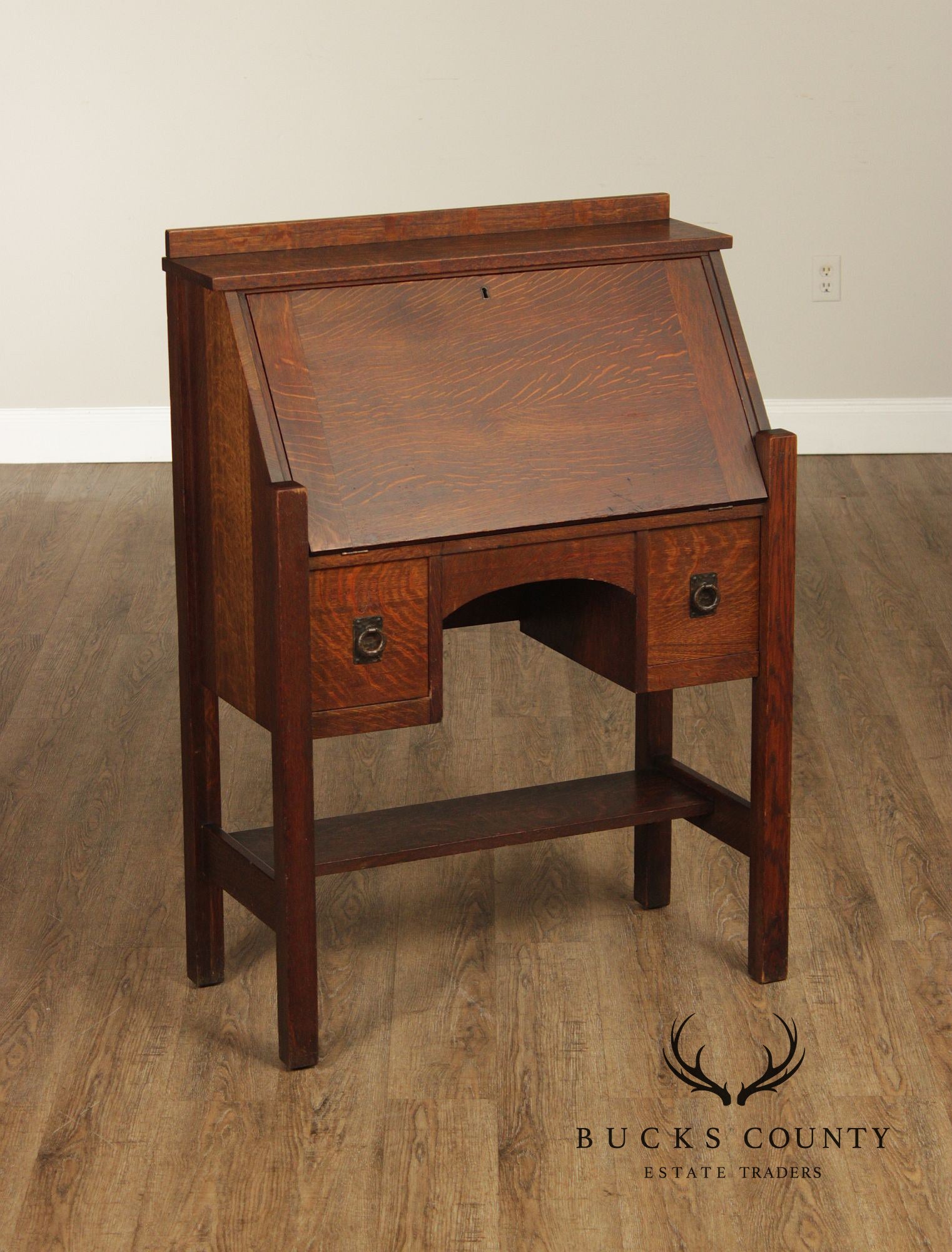 Lifetime Antique Mission Oak Drop Front Secretary Desk