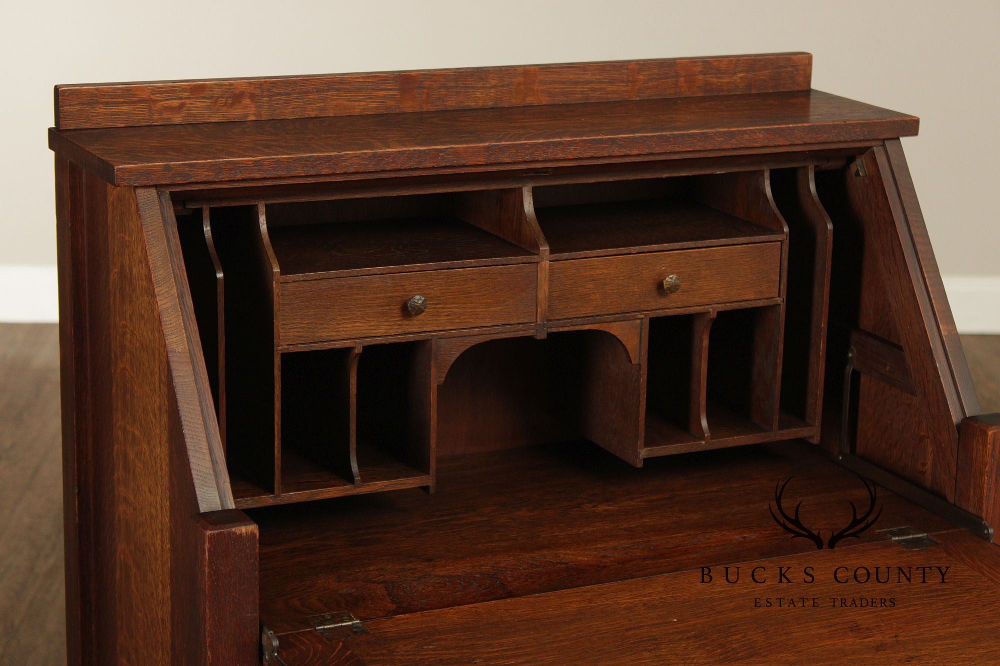 Lifetime Antique Mission Oak Drop Front Secretary Desk