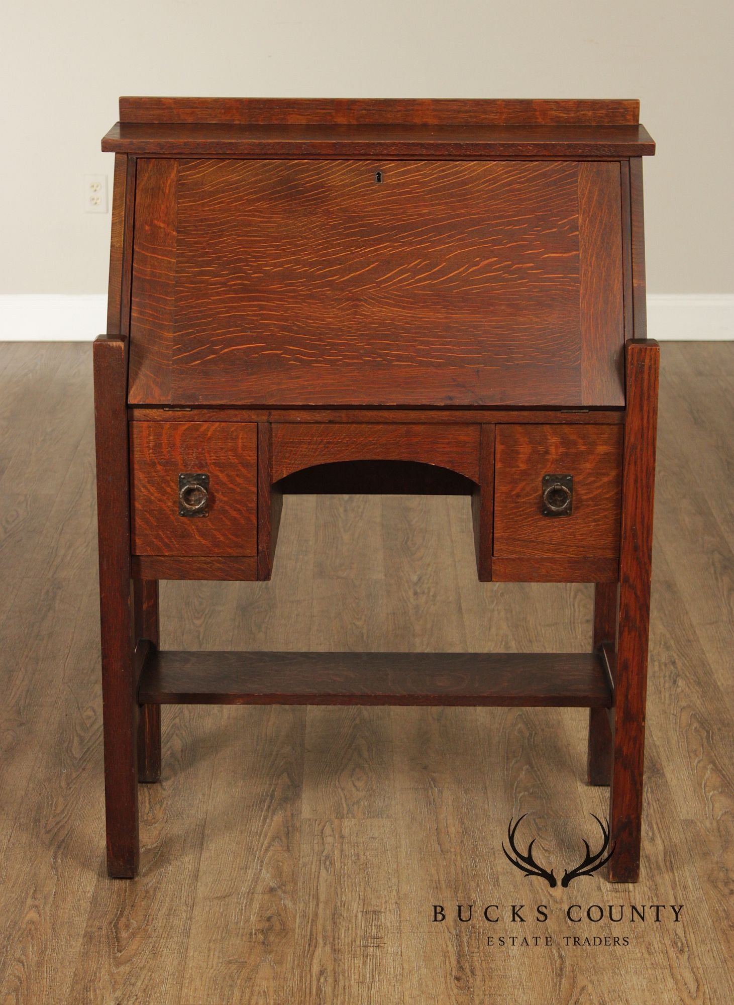 Lifetime Antique Mission Oak Drop Front Secretary Desk
