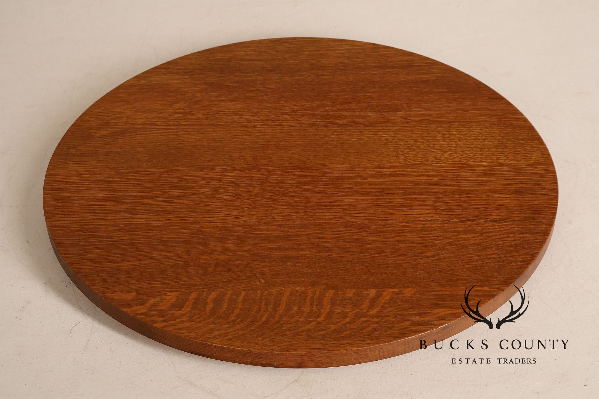 Stickley Mission Collection Round Oak Lazy Susan