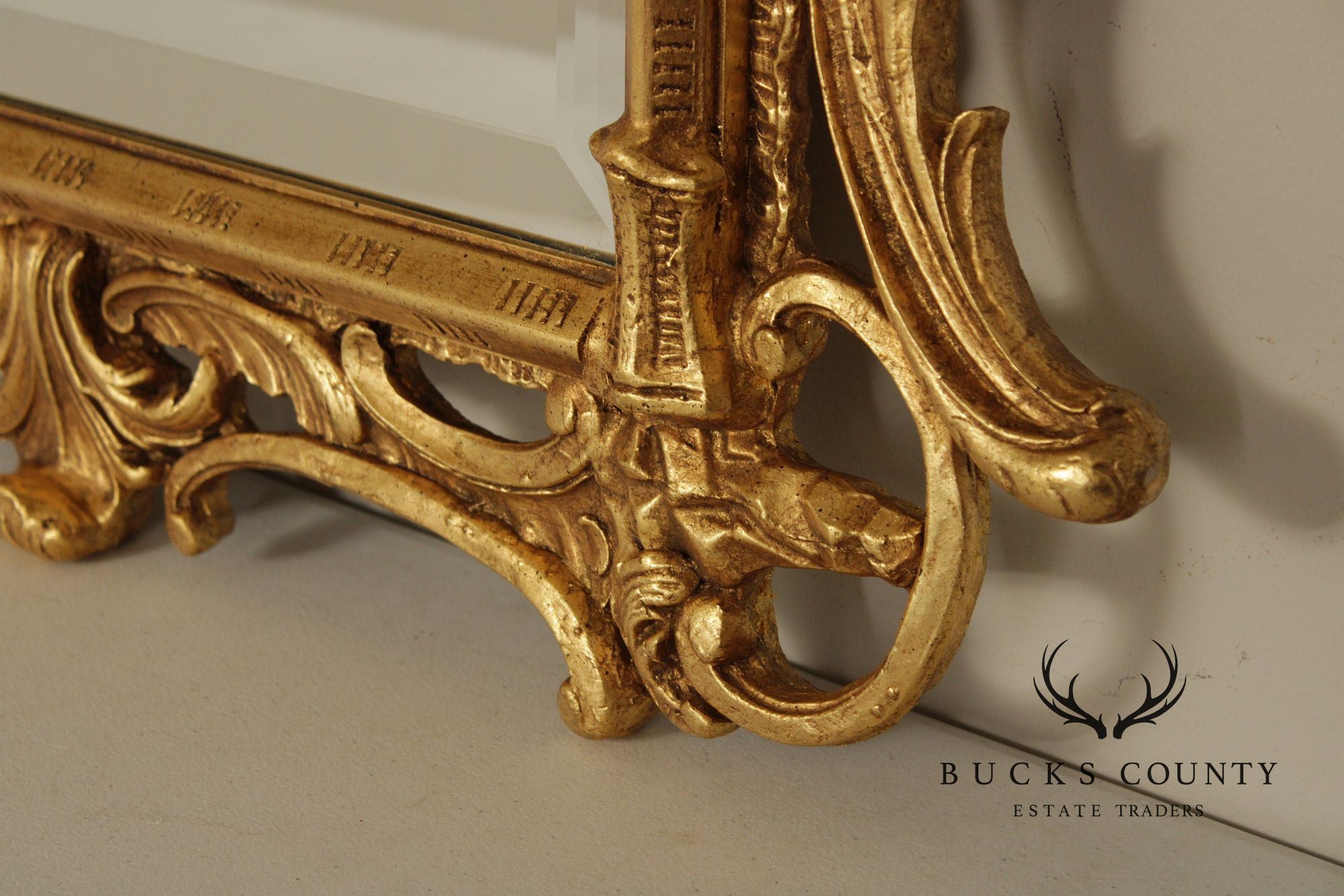 Friedman Brothers Rococo Chippendale Style Giltwood Wall Mirror