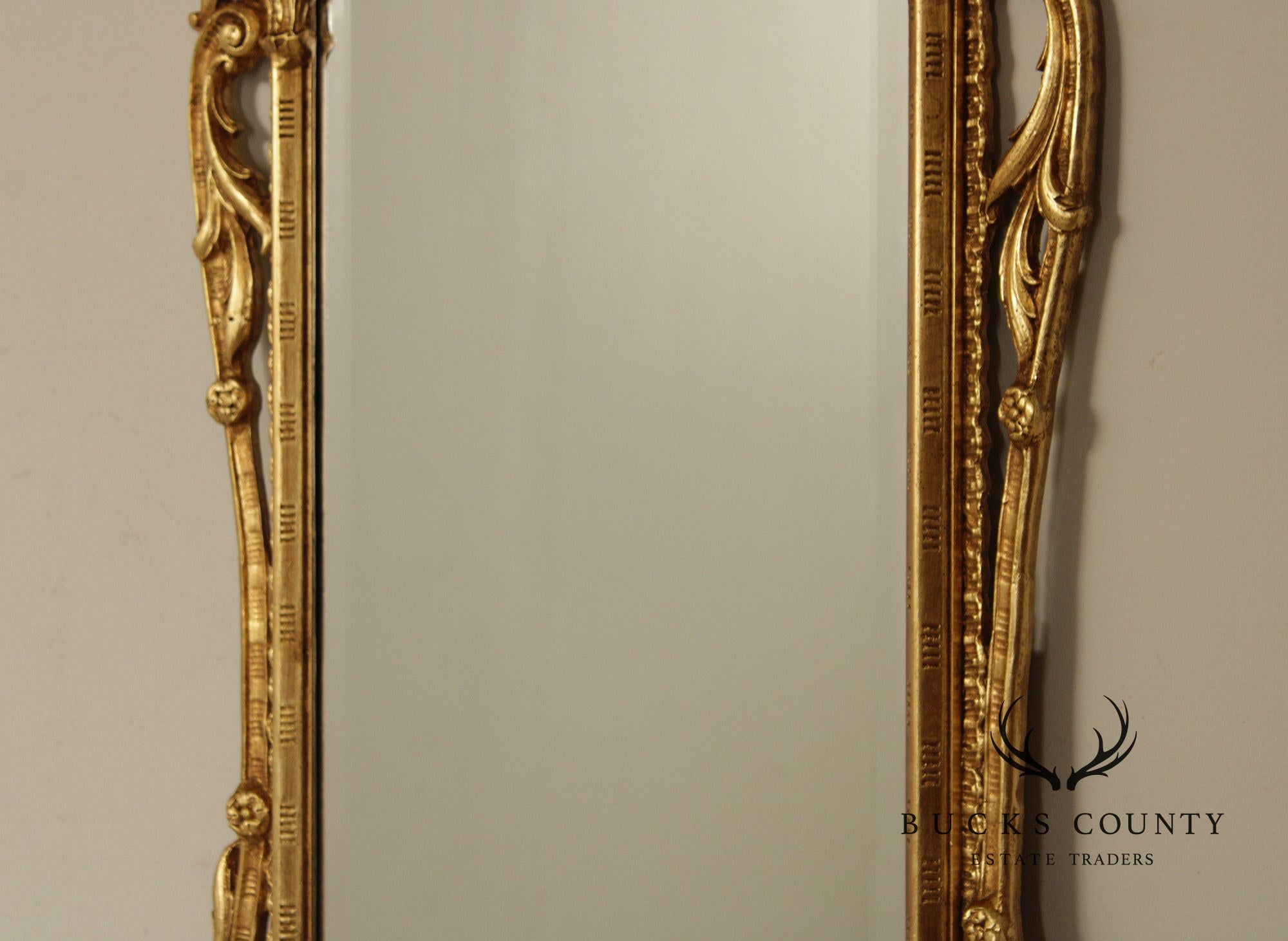 Friedman Brothers Rococo Chippendale Style Giltwood Wall Mirror