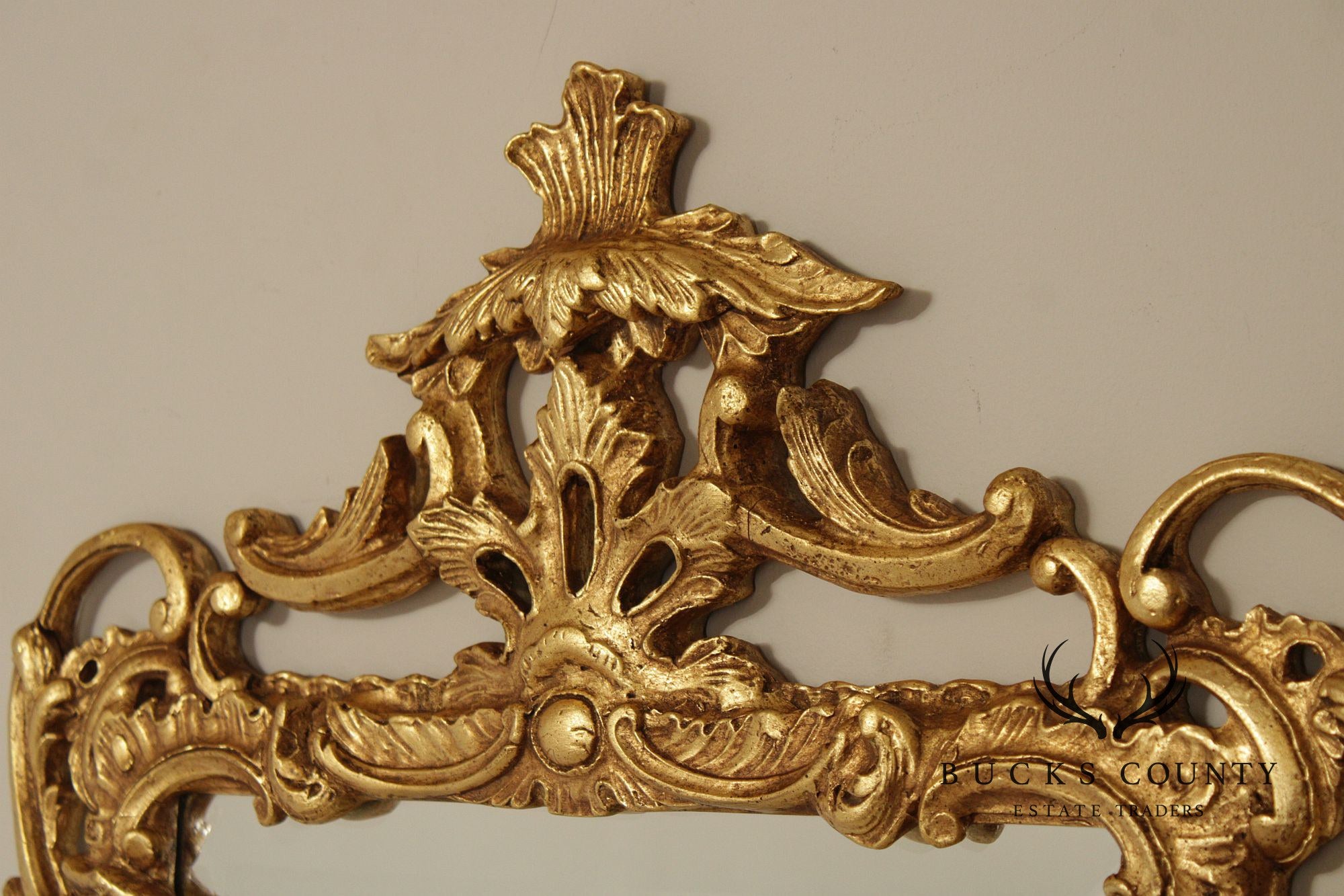 Friedman Brothers Rococo Chippendale Style Giltwood Wall Mirror
