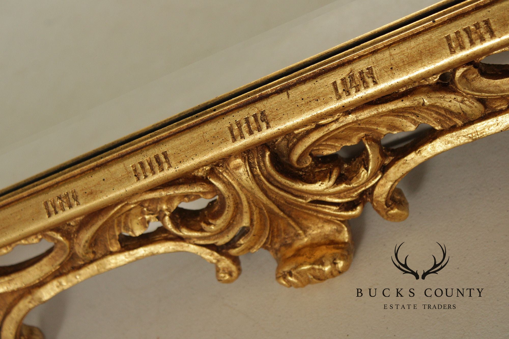 Friedman Brothers Rococo Chippendale Style Giltwood Wall Mirror