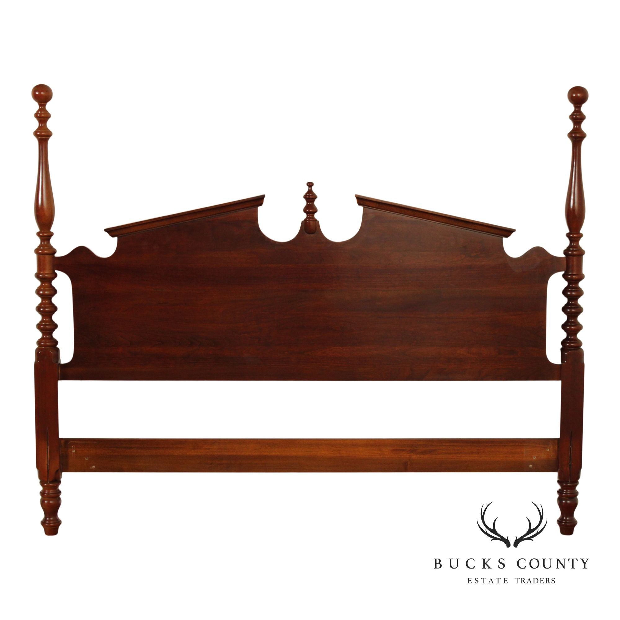Chippendale Style Cherry Queen Poster Headboard
