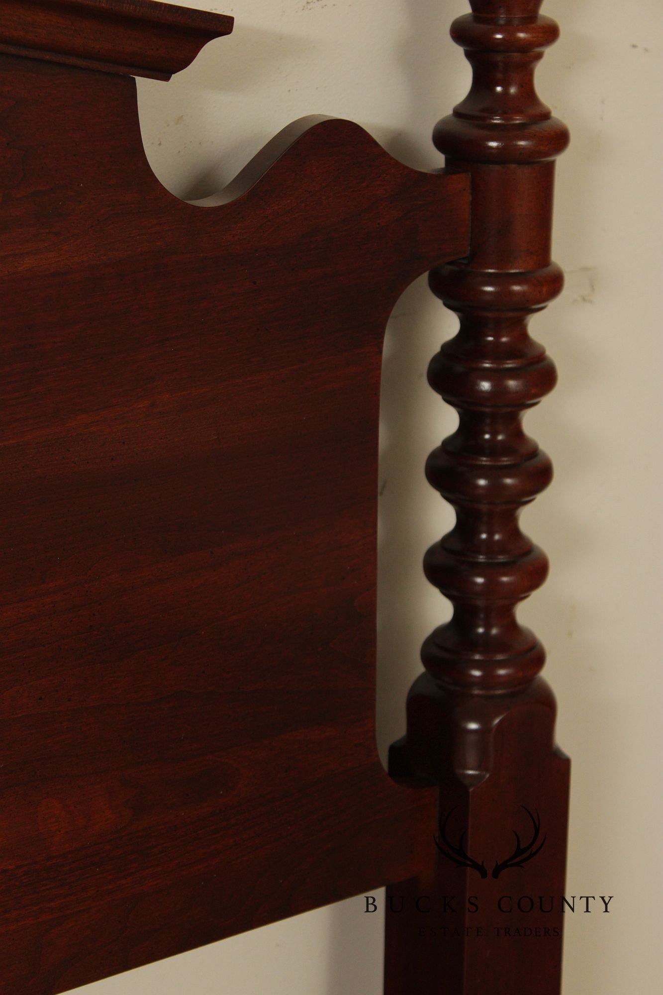 Chippendale Style Cherry Queen Poster Headboard