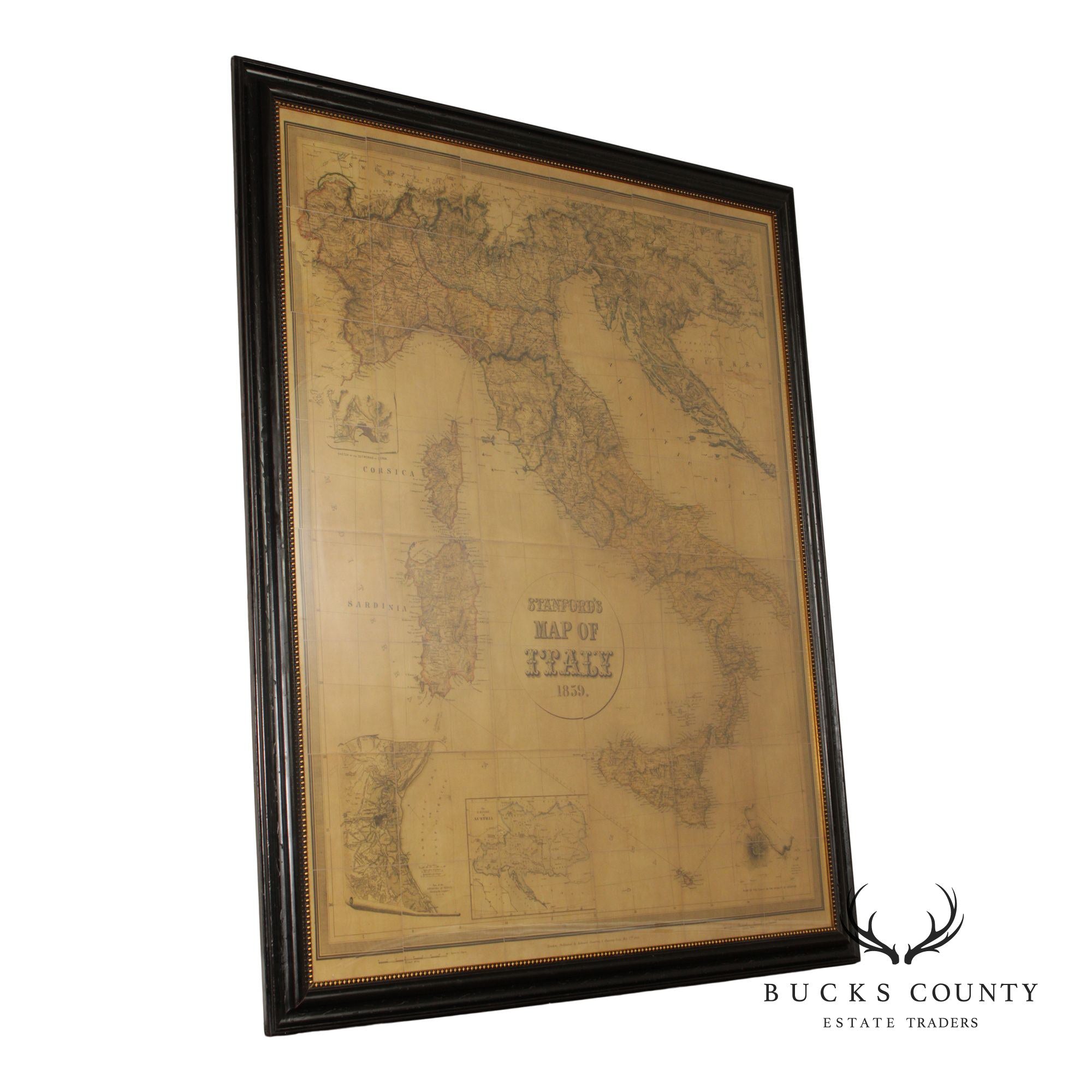 Monumental Stanford's Map of Italy