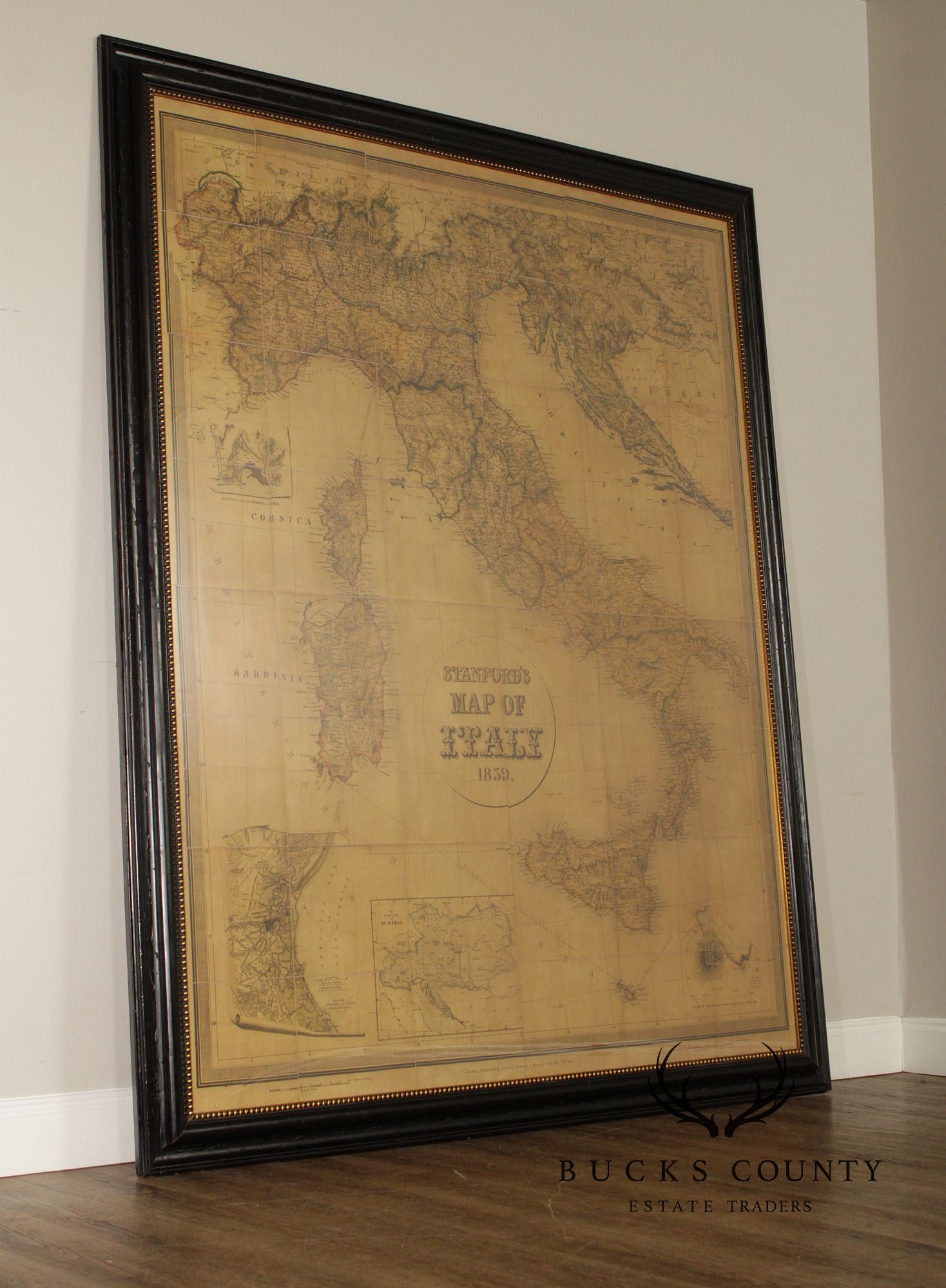 Monumental Stanford's Map of Italy