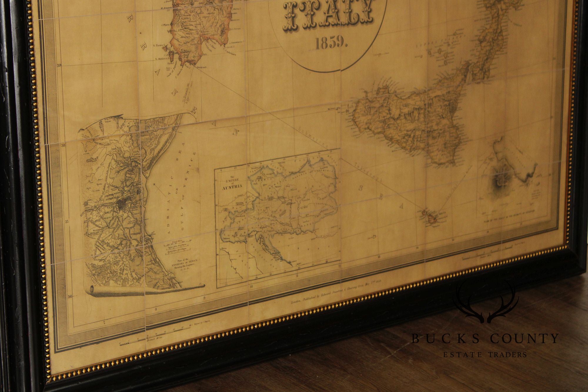 Monumental Stanford's Map of Italy