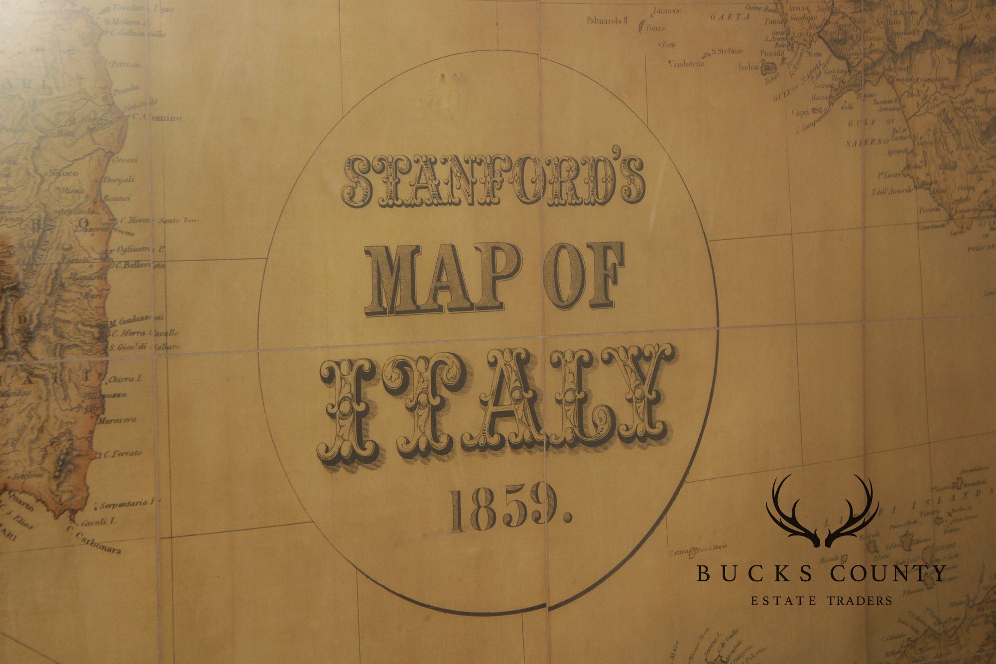 Monumental Stanford's Map of Italy