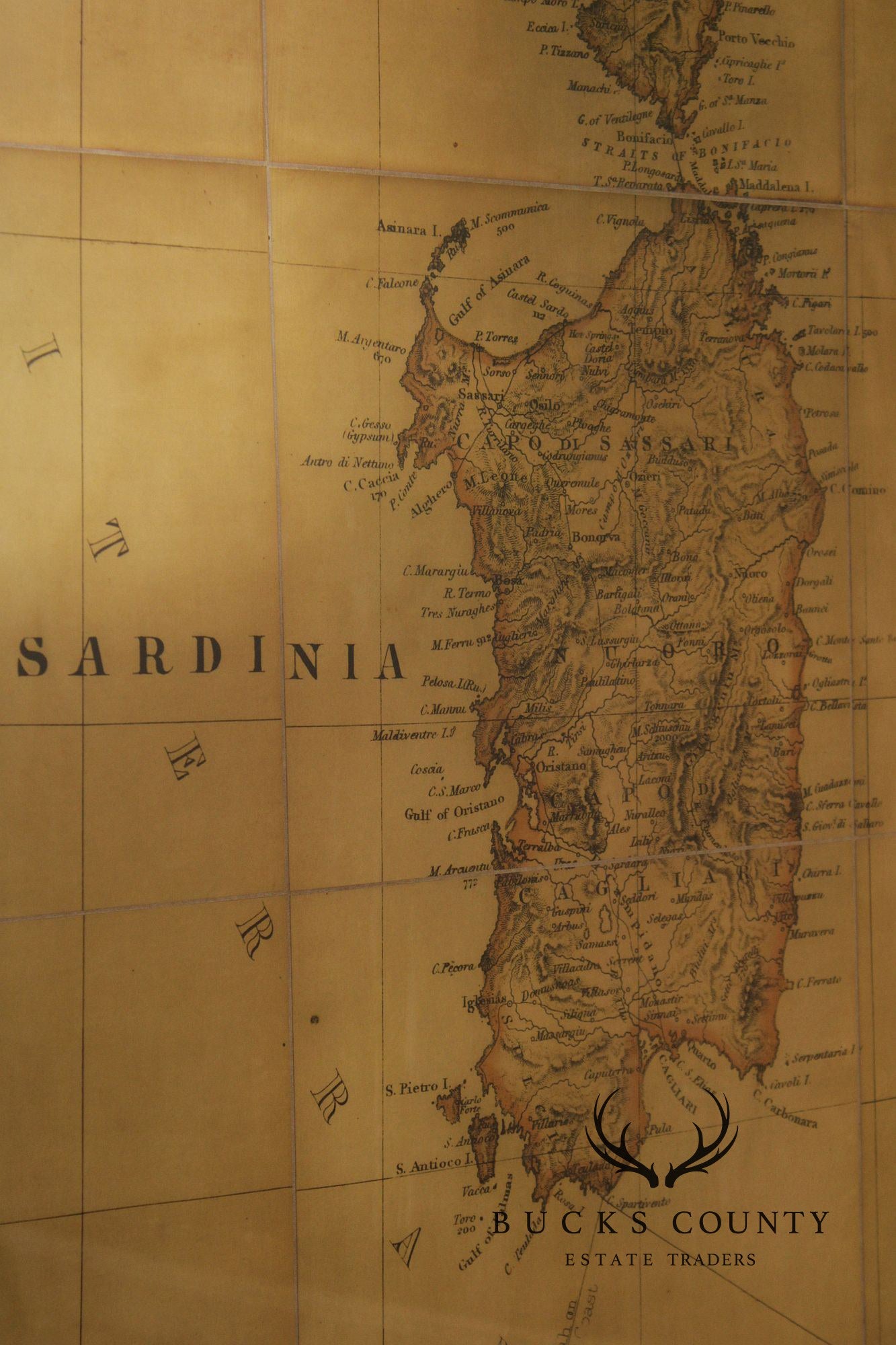 Monumental Stanford's Map of Italy