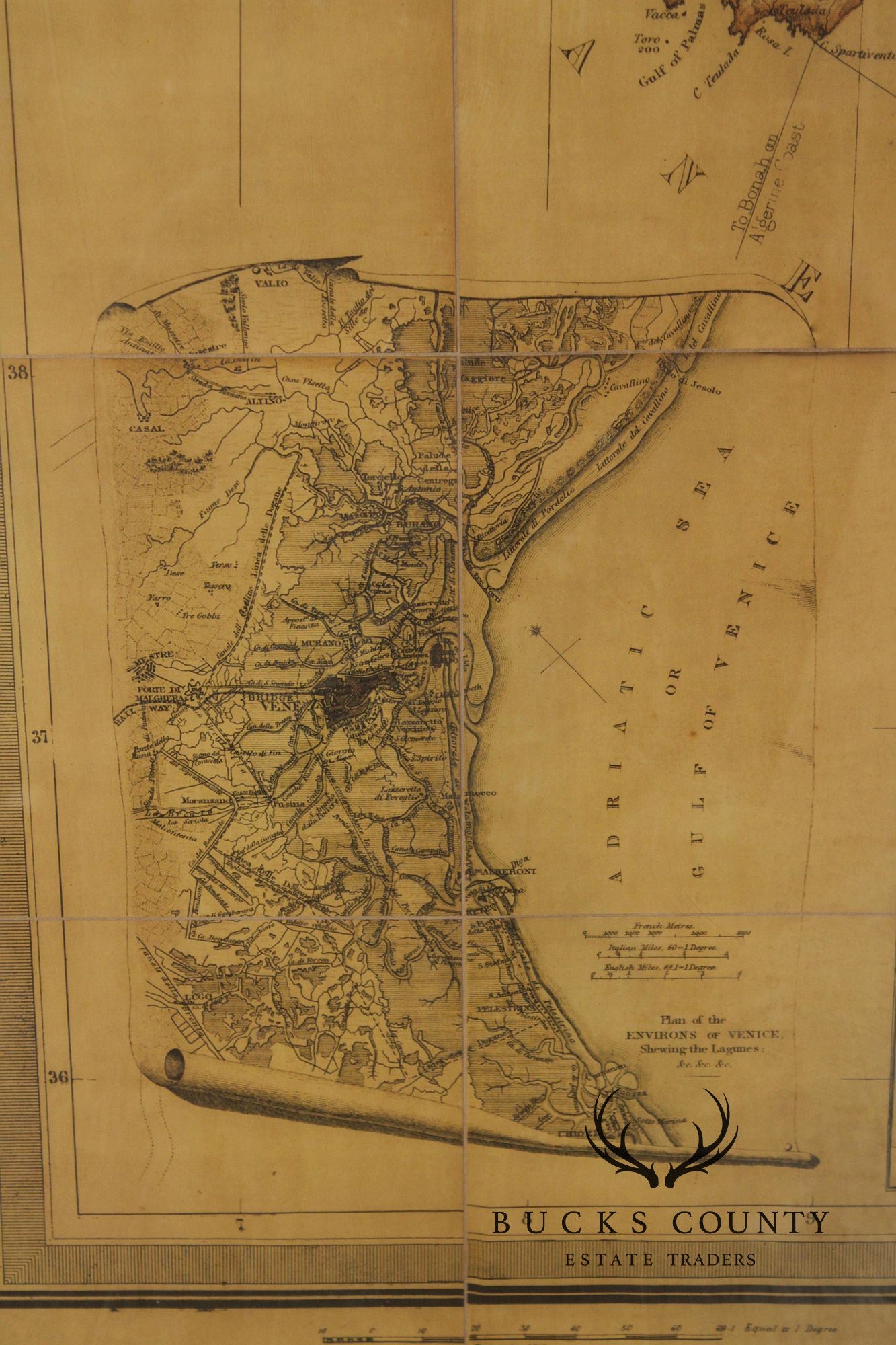 Monumental Stanford's Map of Italy