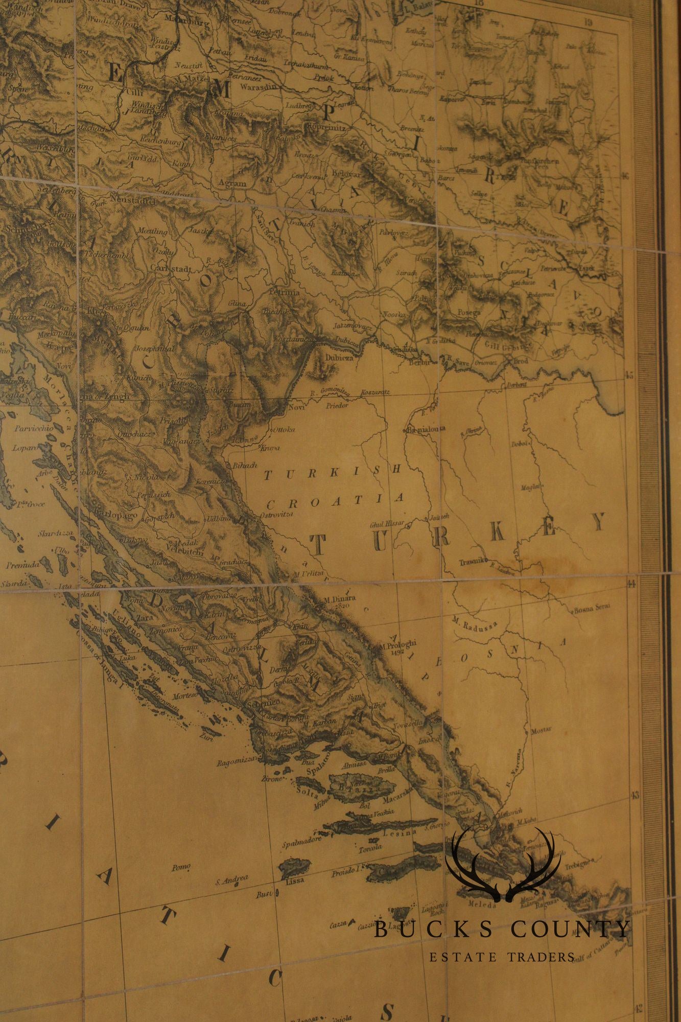 Monumental Stanford's Map of Italy
