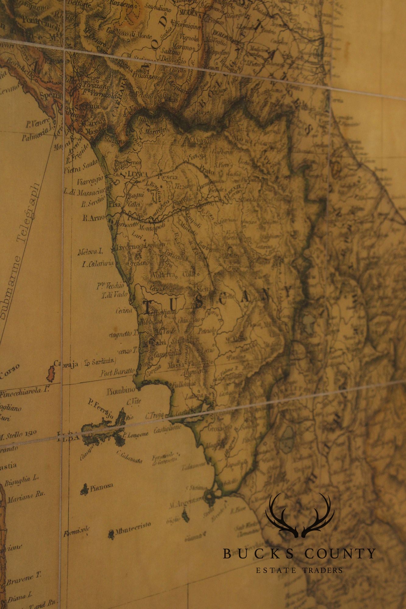Monumental Stanford's Map of Italy