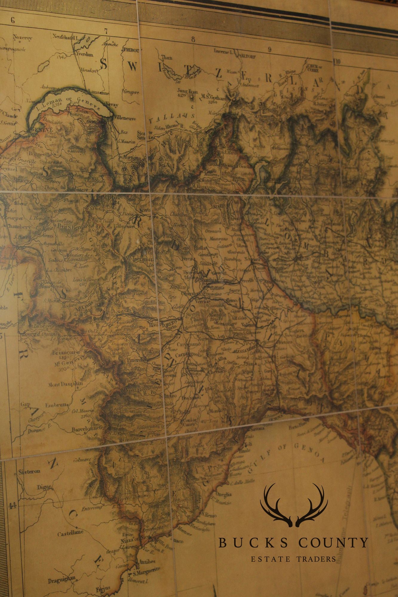 Monumental Stanford's Map of Italy