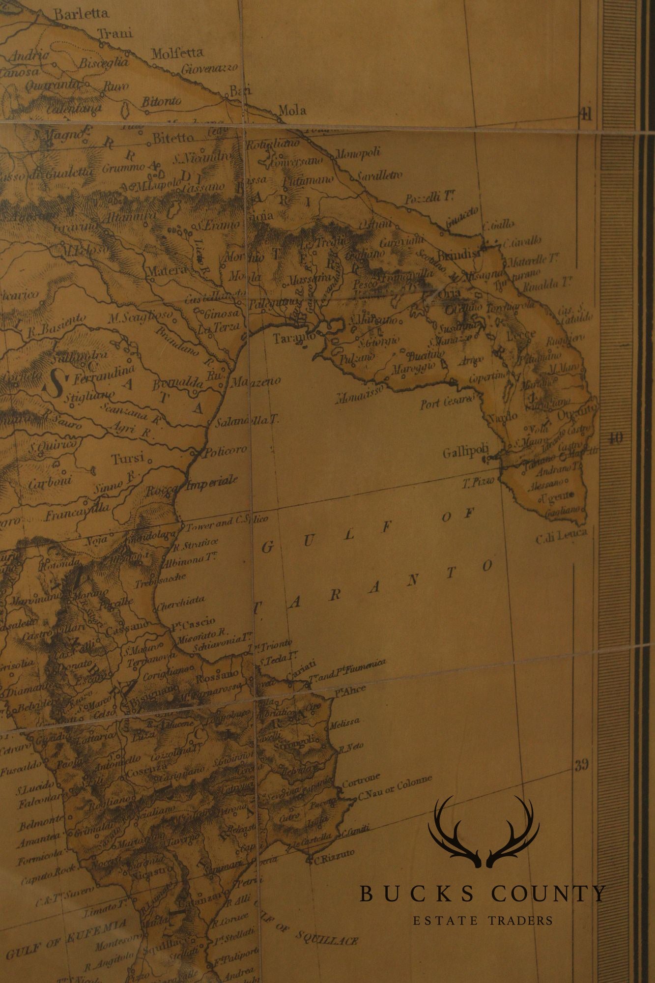 Monumental Stanford's Map of Italy