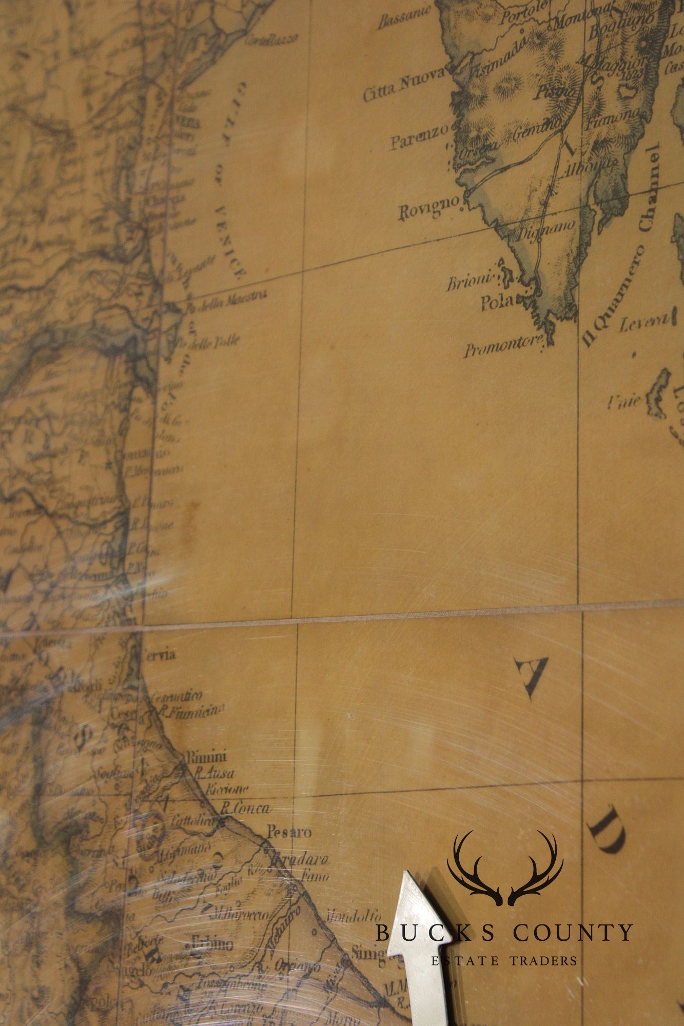 Monumental Stanford's Map of Italy
