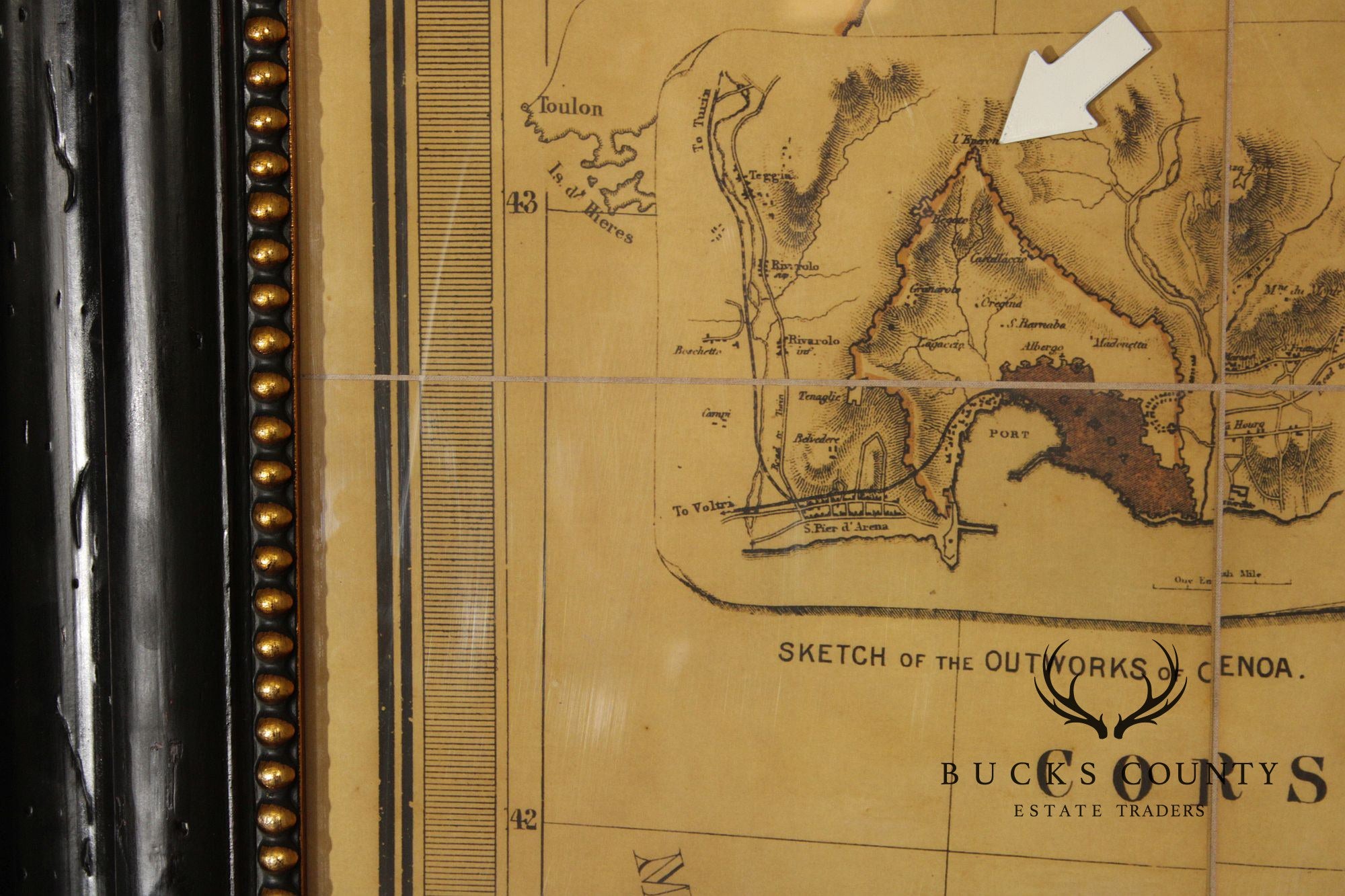 Monumental Stanford's Map of Italy