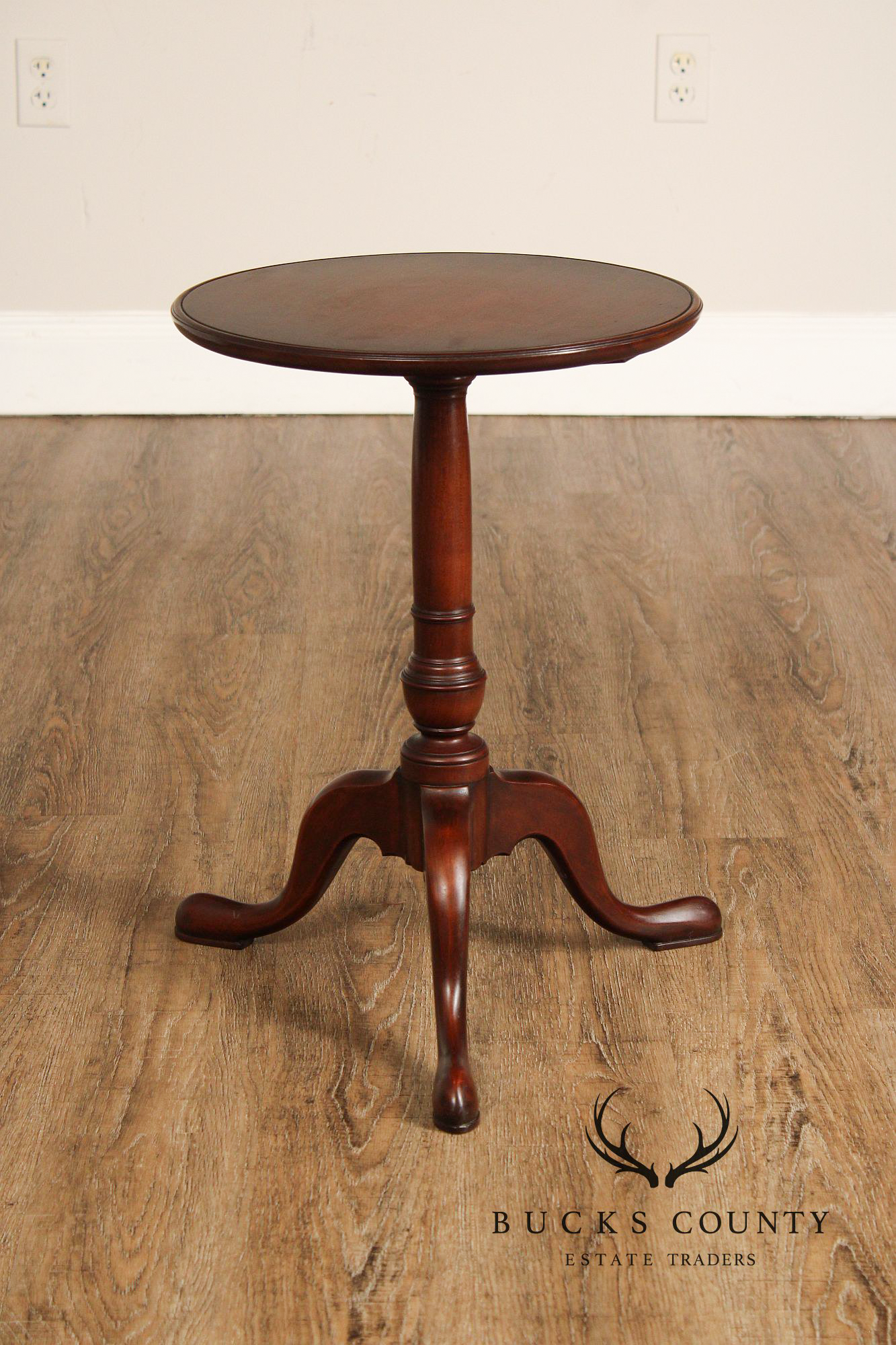 Robert Whitley Queen Anne Style Cherry Candle Stand