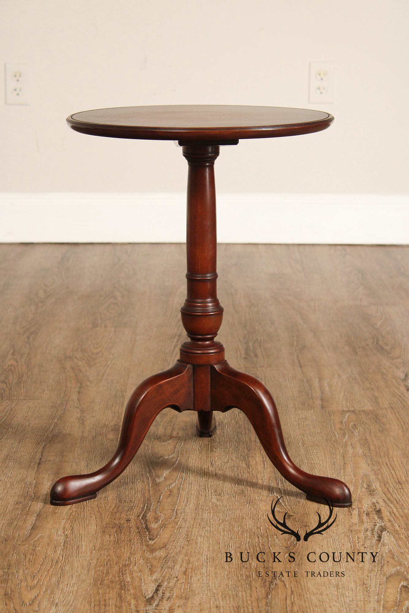 Robert Whitley Queen Anne Style Cherry Candle Stand