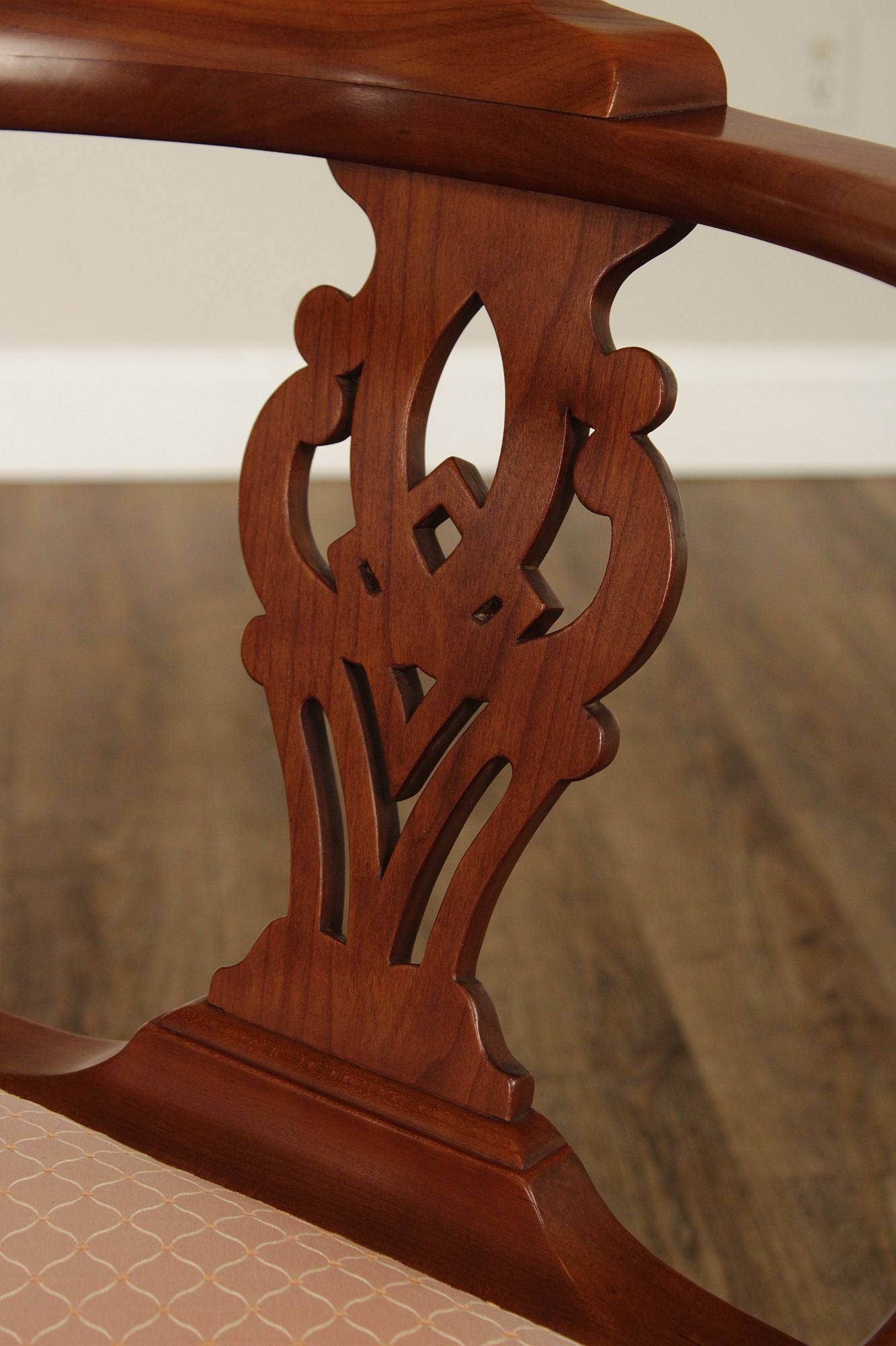 Robert Whitley Fine Quality Chippendale Style Cherry Corner Chair