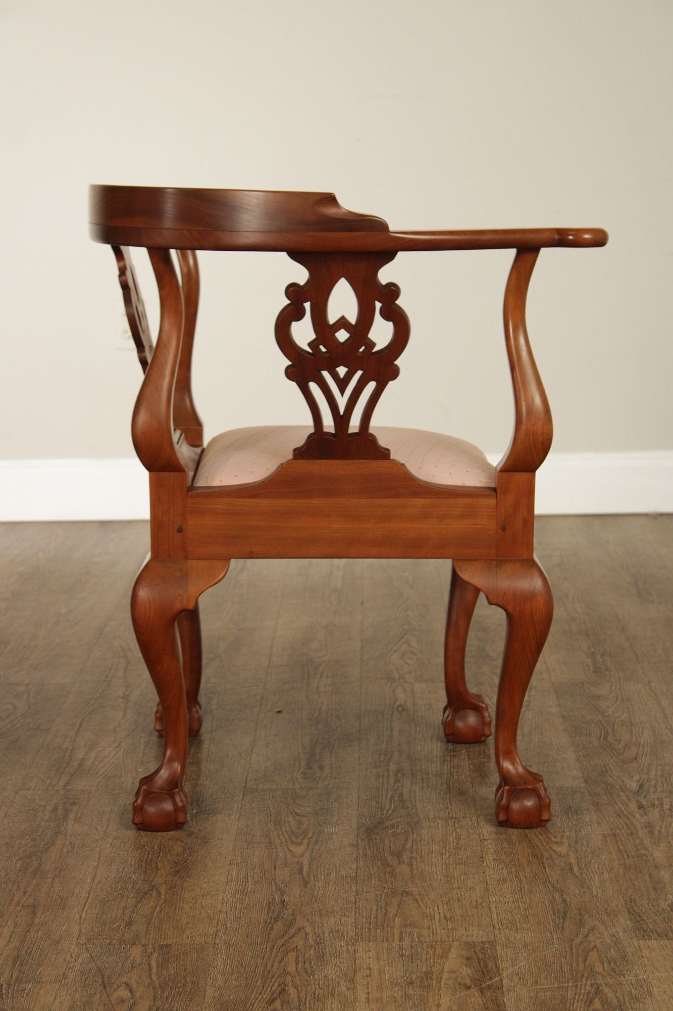Robert Whitley Fine Quality Chippendale Style Cherry Corner Chair
