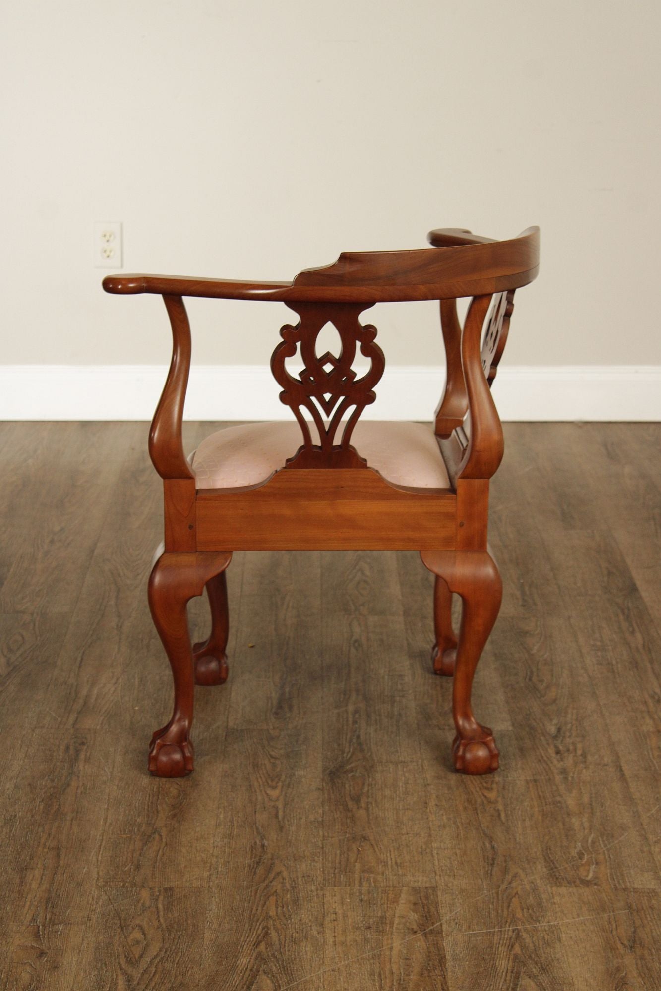 Robert Whitley Fine Quality Chippendale Style Cherry Corner Chair