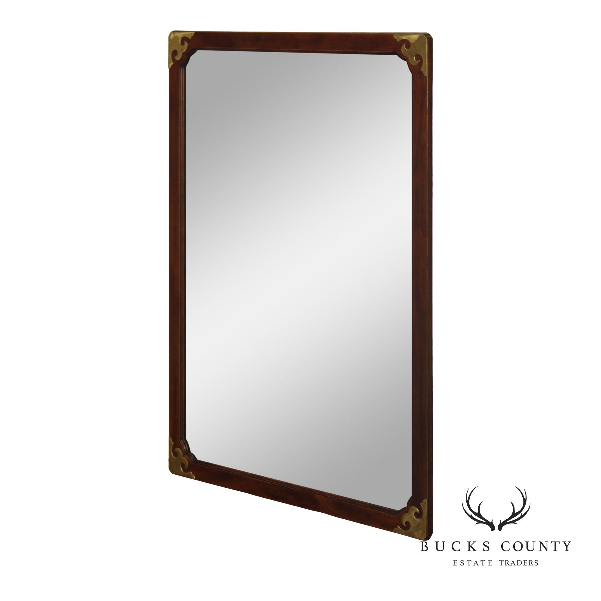 Henredon Chinoiserie Mahogany Wall Mirror