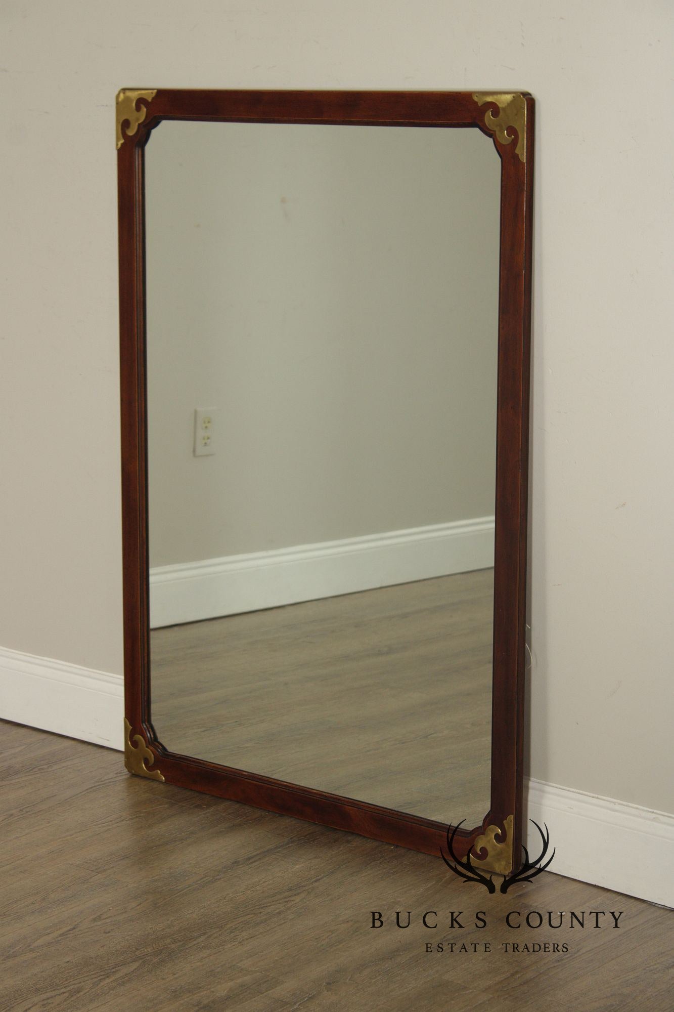 Henredon Chinoiserie Mahogany Wall Mirror