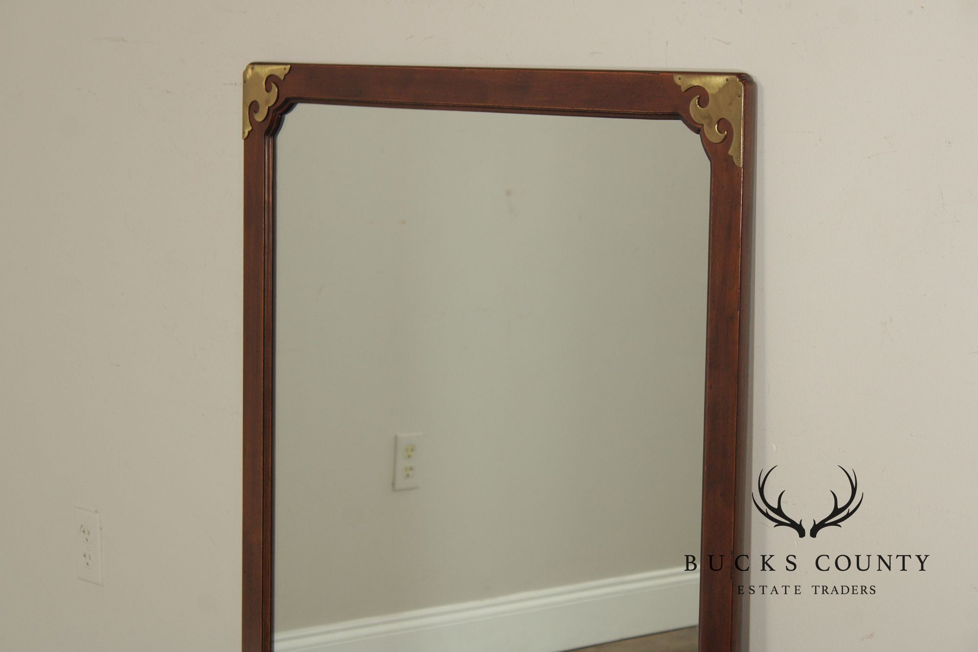 Henredon Chinoiserie Mahogany Wall Mirror