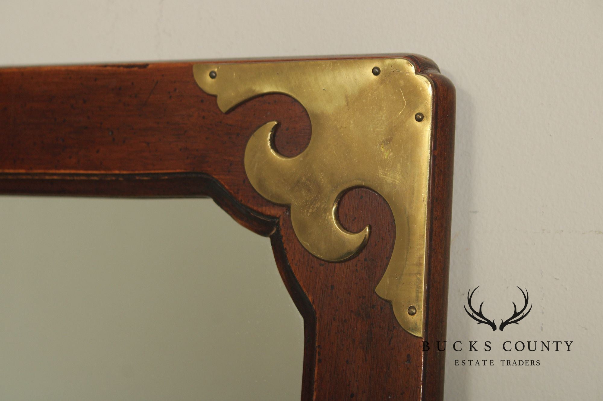 Henredon Chinoiserie Mahogany Wall Mirror