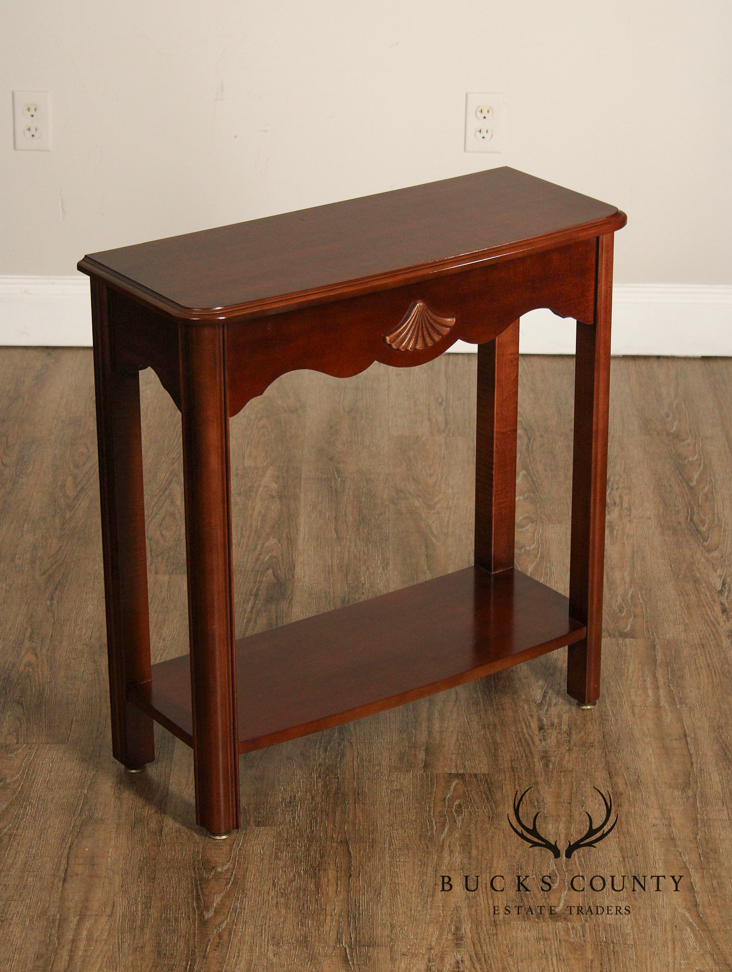 Lane Chippendale Style Cherry Console Table
