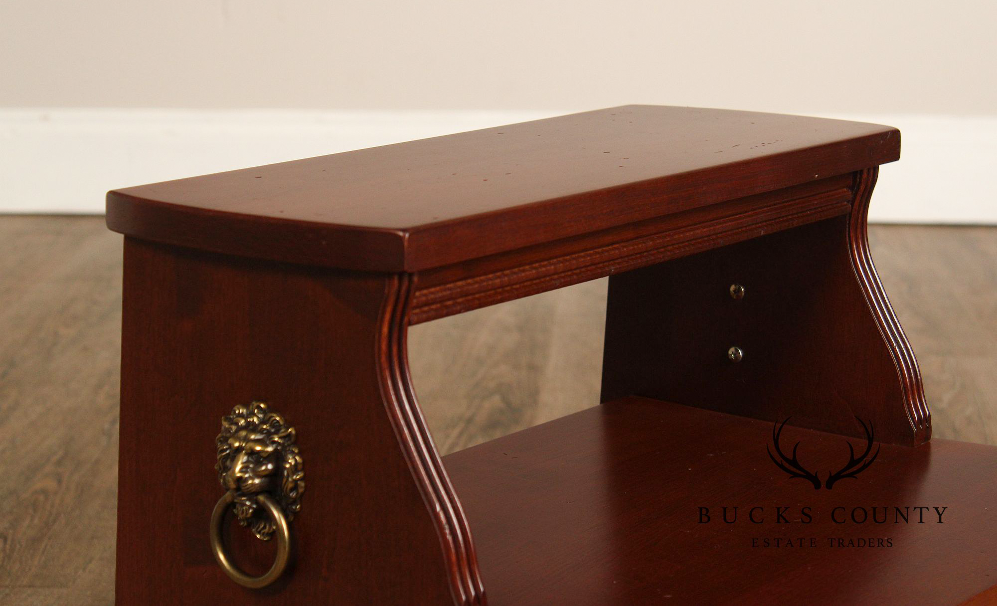 Ethan Allen Regency Style Cherry Bed Steps