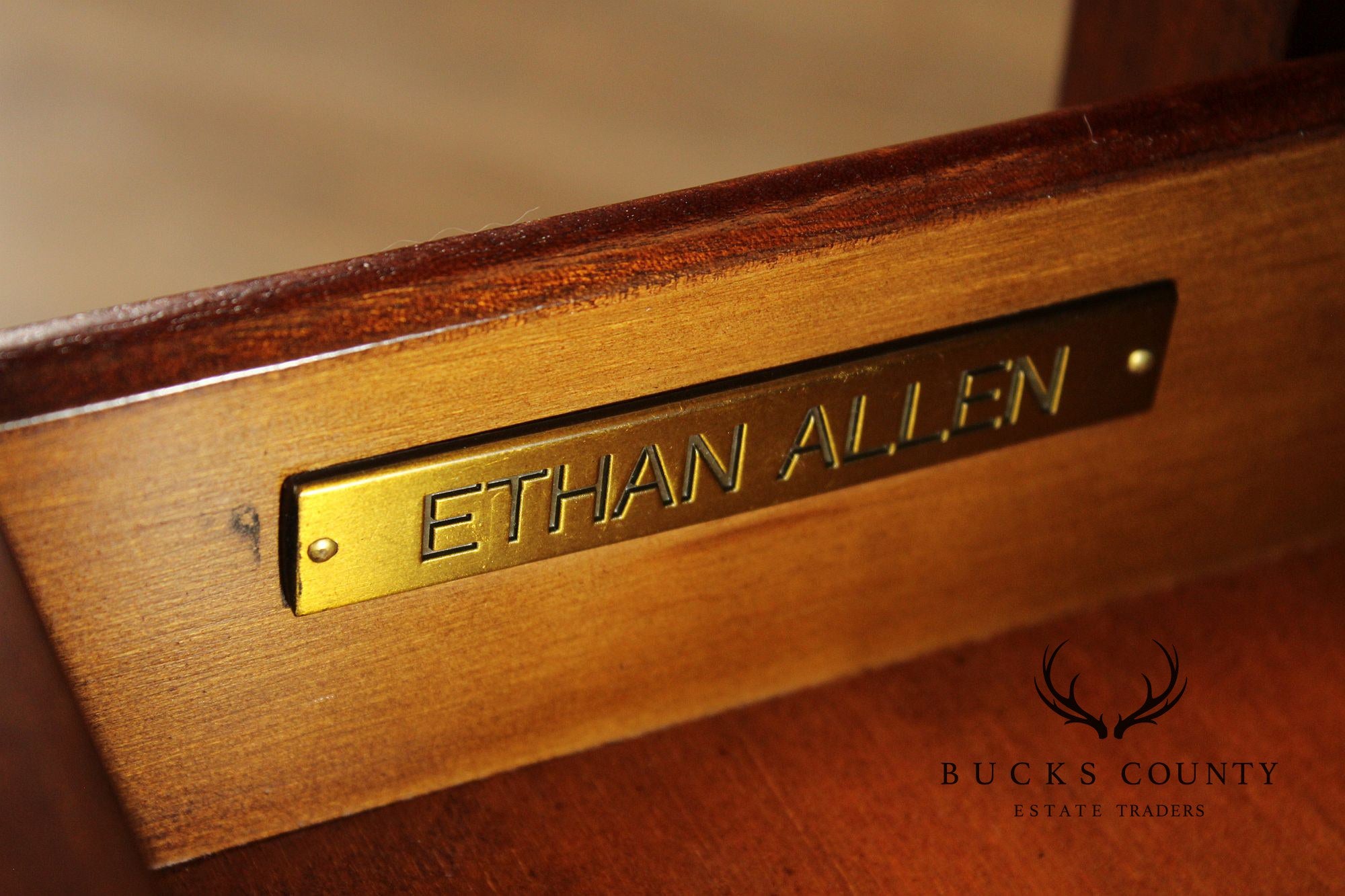 Ethan Allen French Country Style Narrow End Table