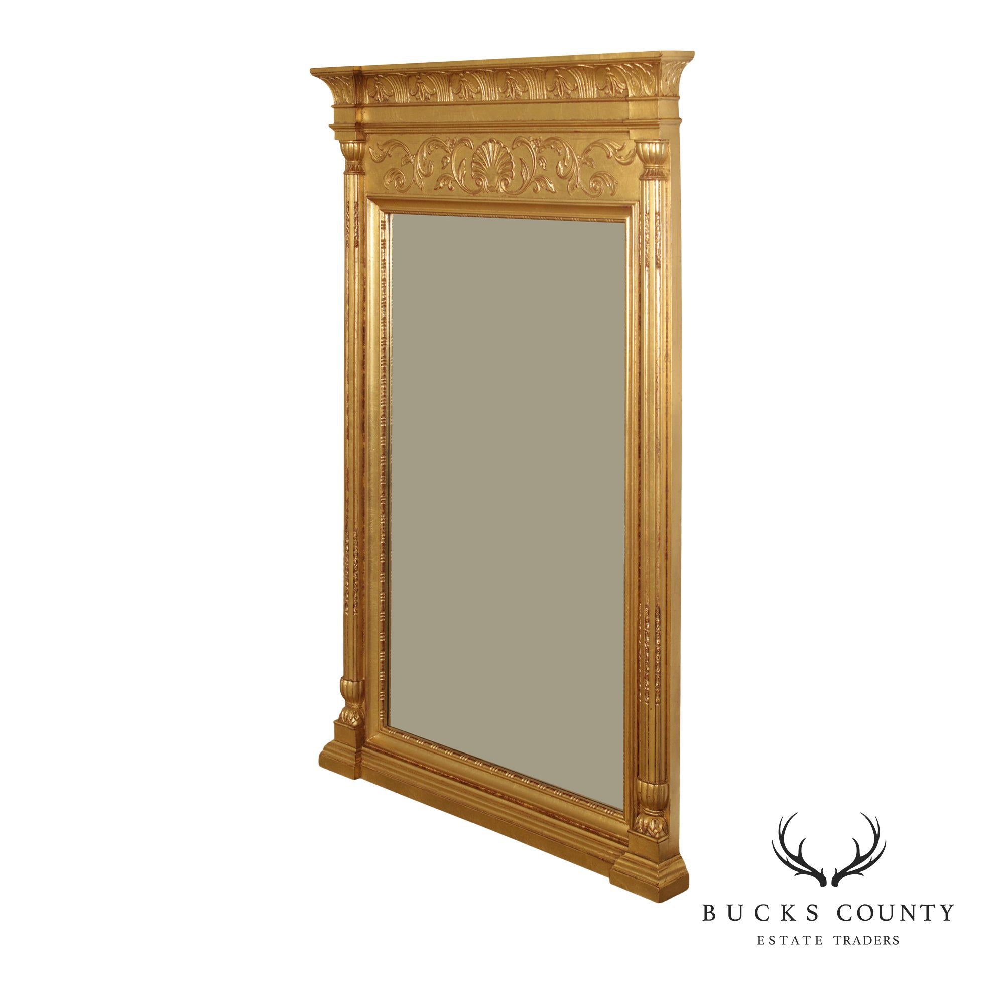 Henredon Neoclassical Style Giltwood Pier Mirror