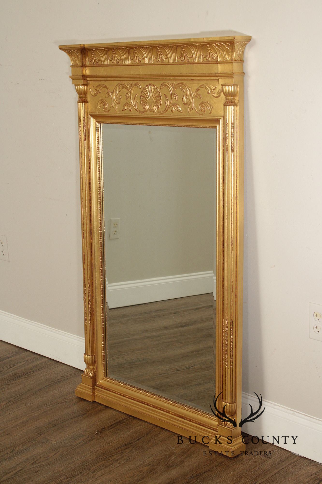 Henredon Neoclassical Style Giltwood Pier Mirror