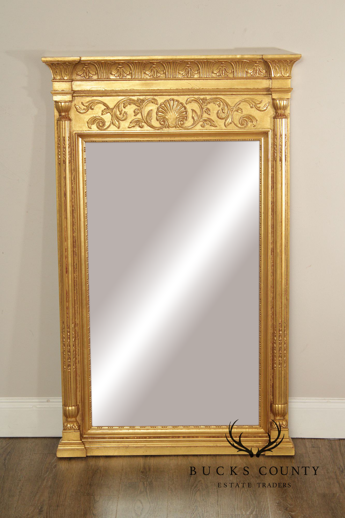 Henredon Neoclassical Style Giltwood Pier Mirror