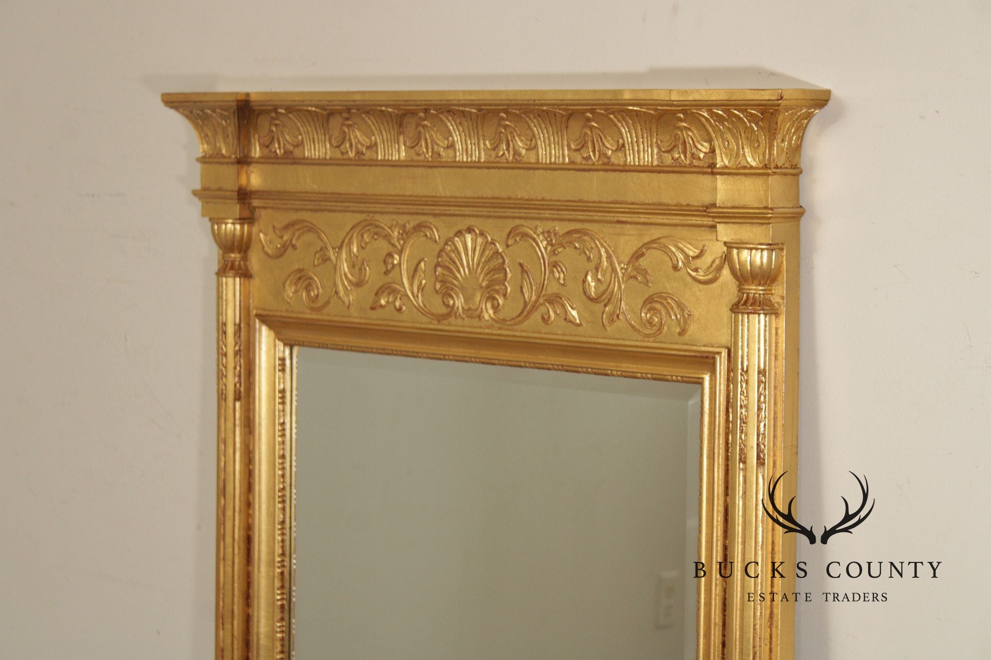 Henredon Neoclassical Style Giltwood Pier Mirror