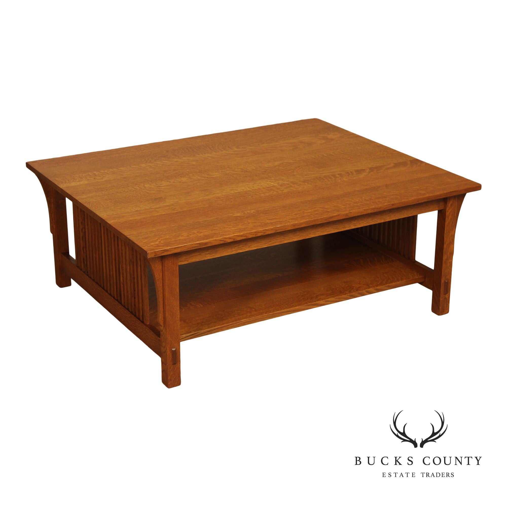 Stickley Mission Collection Oak Cocktail Table